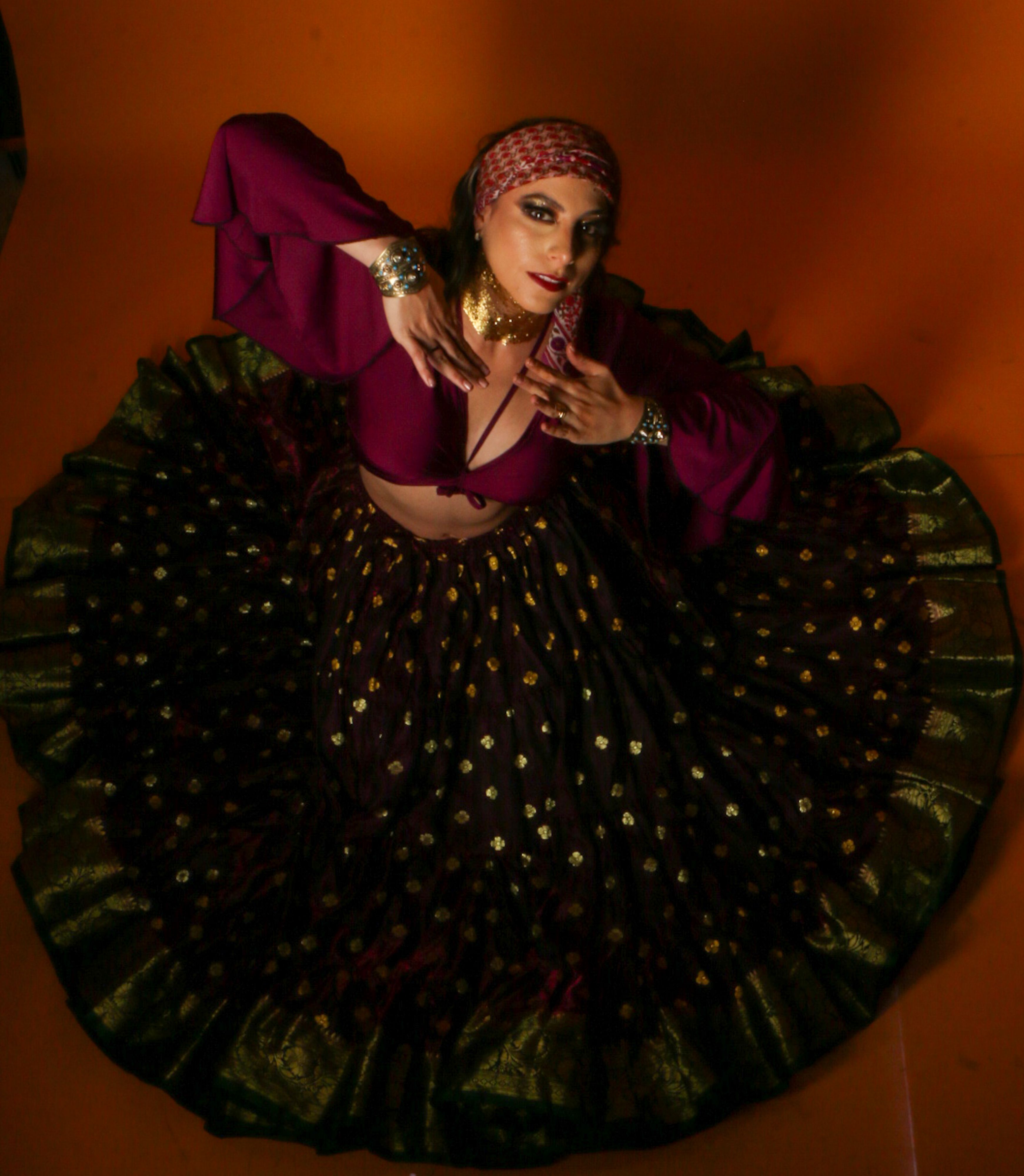 Vibrant Traditional Dance in Flowing Skirt · Free Stock Photo