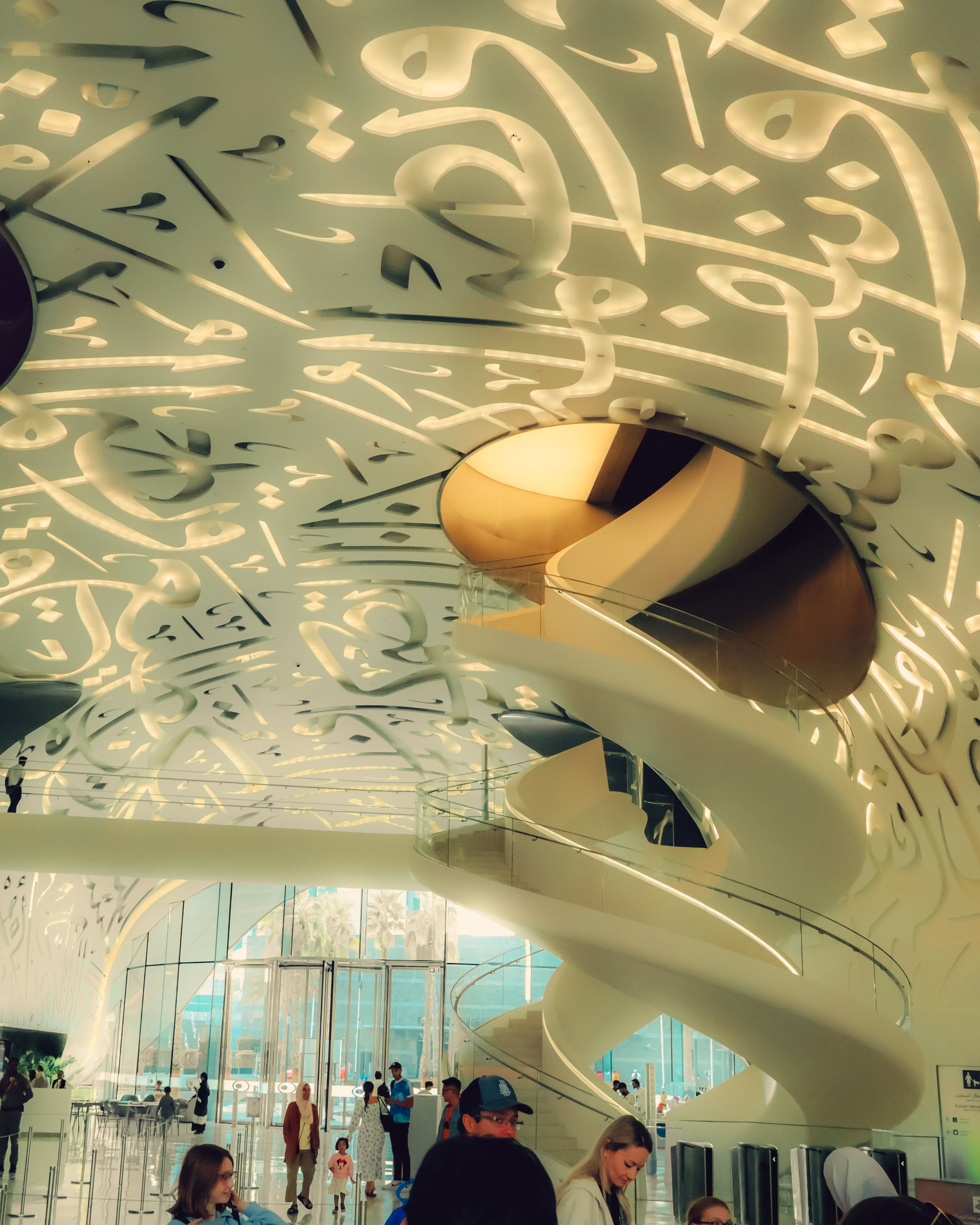 Futuristic Interior Design with Spiral Staircase · Free Stock Photo