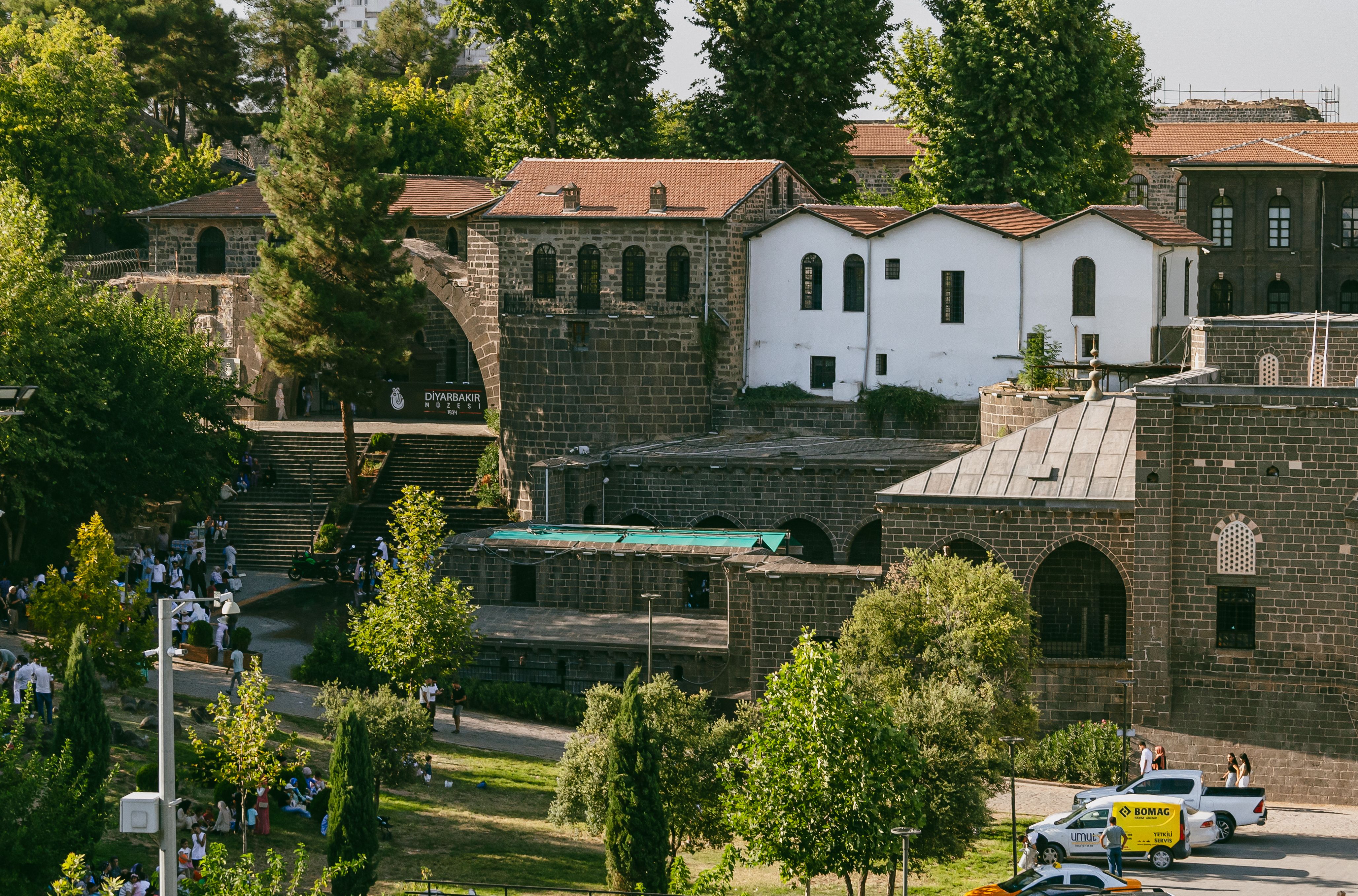 historic architecture in diyarbakir cityscape