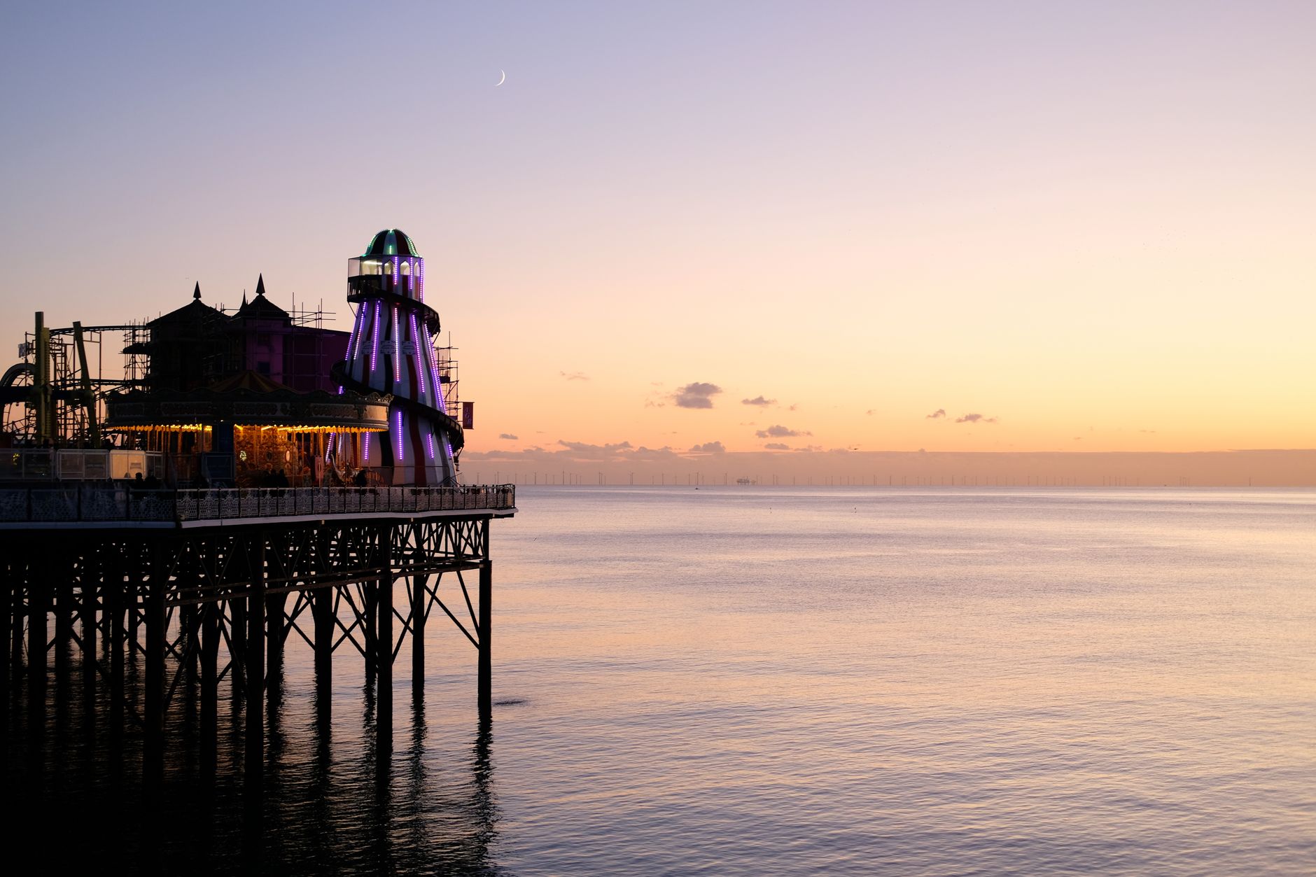 Starling Murmurations over Brighton Pier