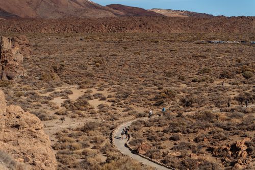 Free Explore the rugged beauty of Teide National Park's unique volcanic landscape in Tenerife. Stock Photo