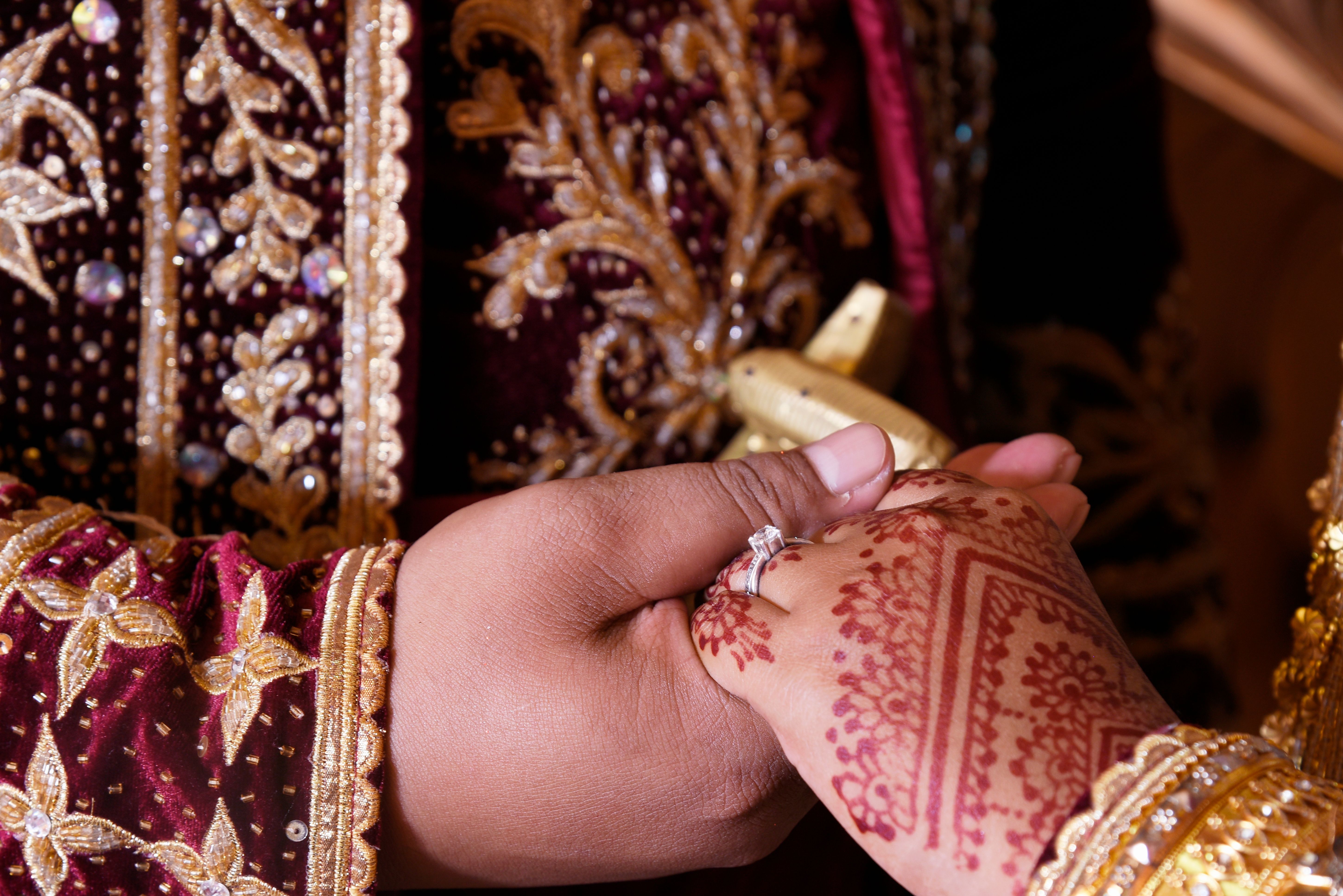 Traditional Indian Wedding Hand Ceremony Close-up · Free Stock Photo
