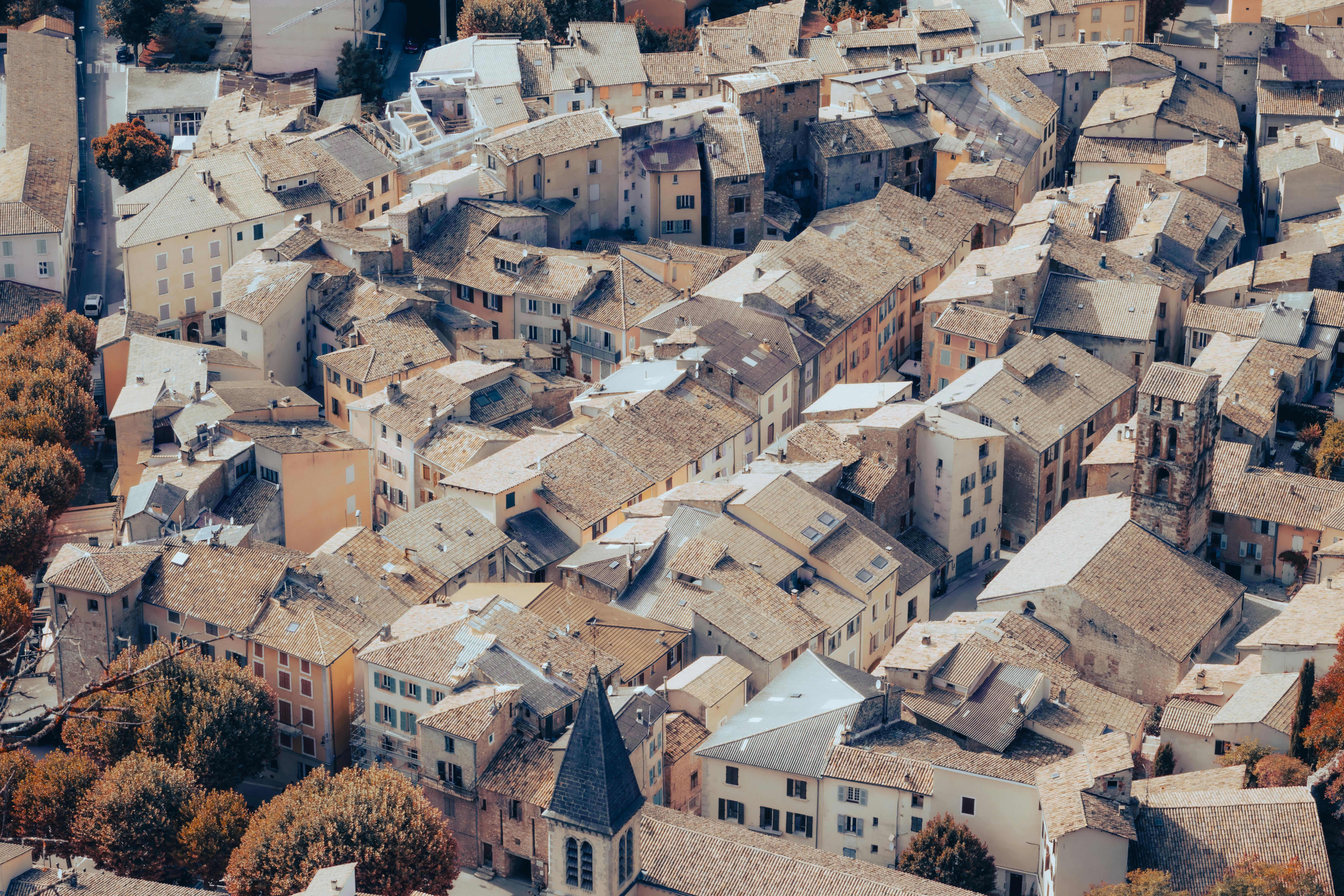 Capture the quaint architecture of Castellane, a picturesque village in Provence, France.