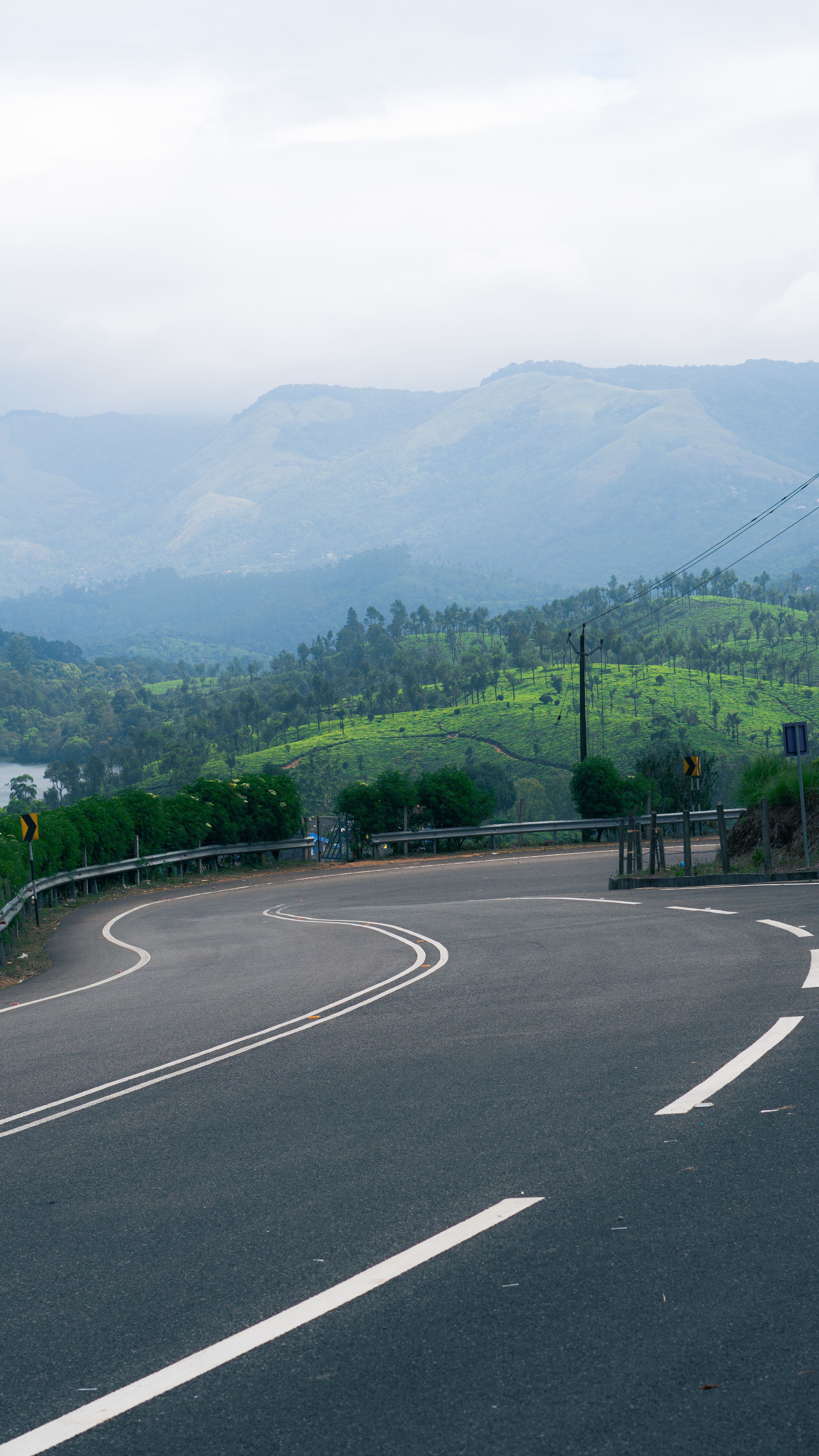 The winding ghat road leading up to Rain Park