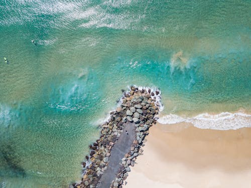 Bird's Eye View Of Ocean During Daytime