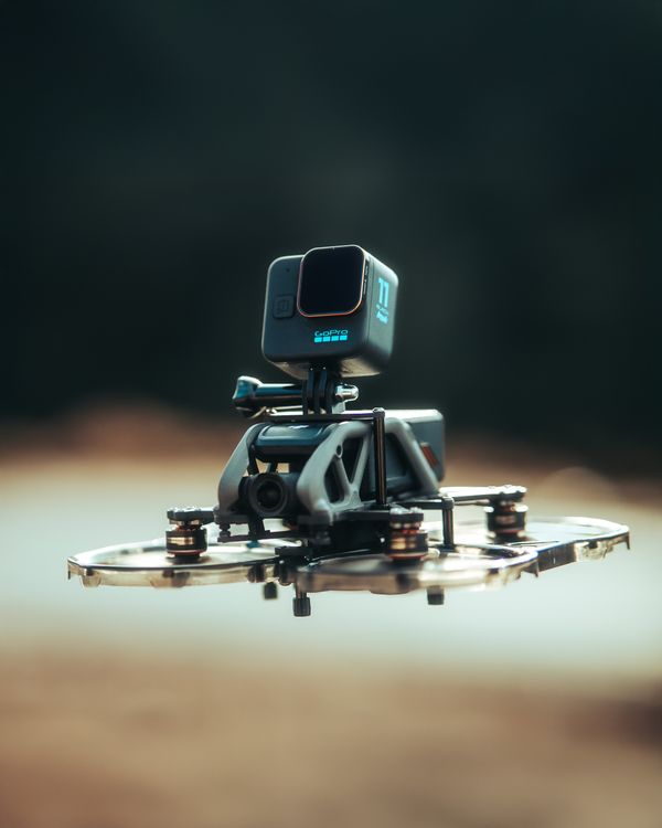 Aerial Drone with Action Camera in Flight · Free Stock Photo