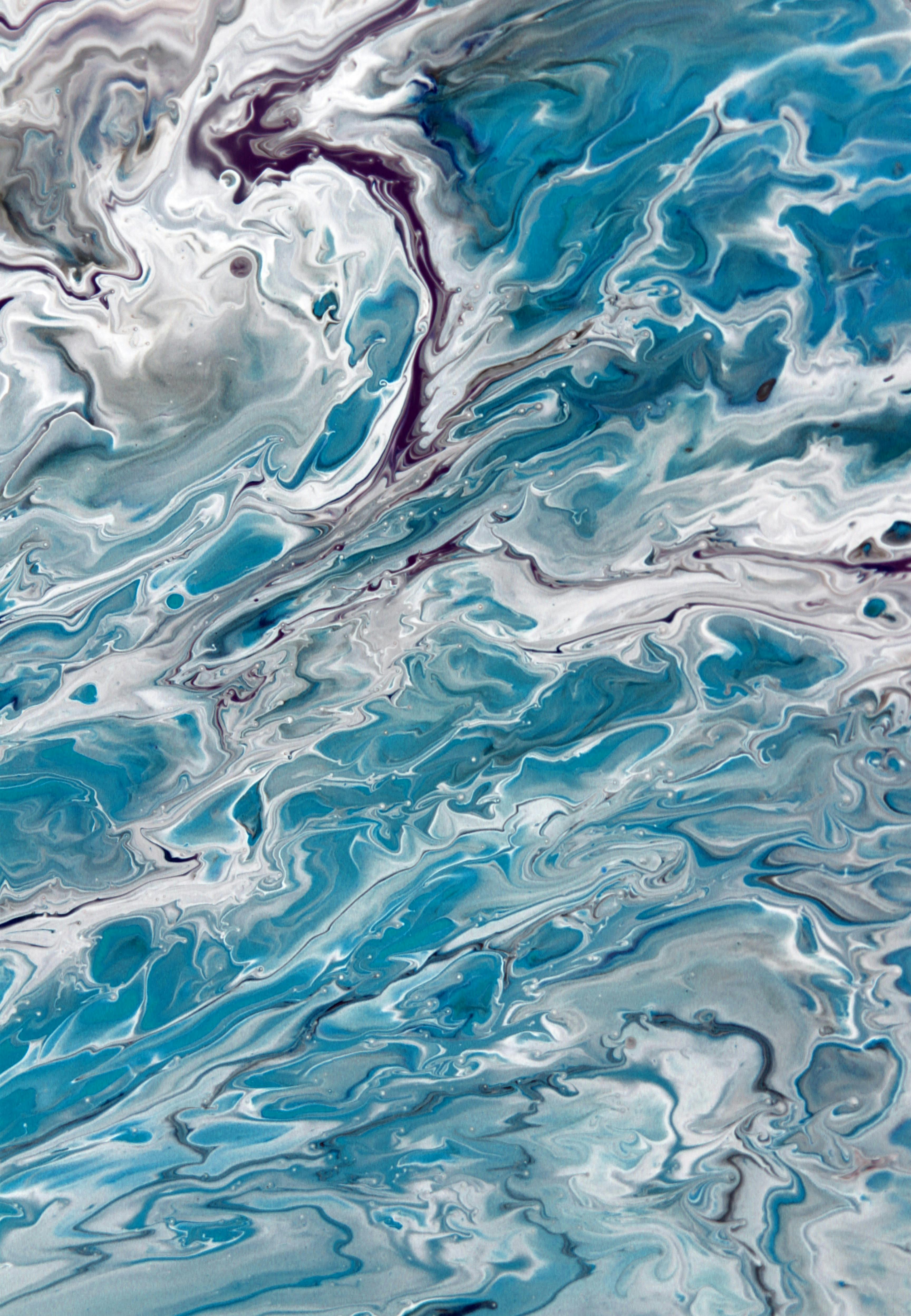 abstract blue and white marble texture art