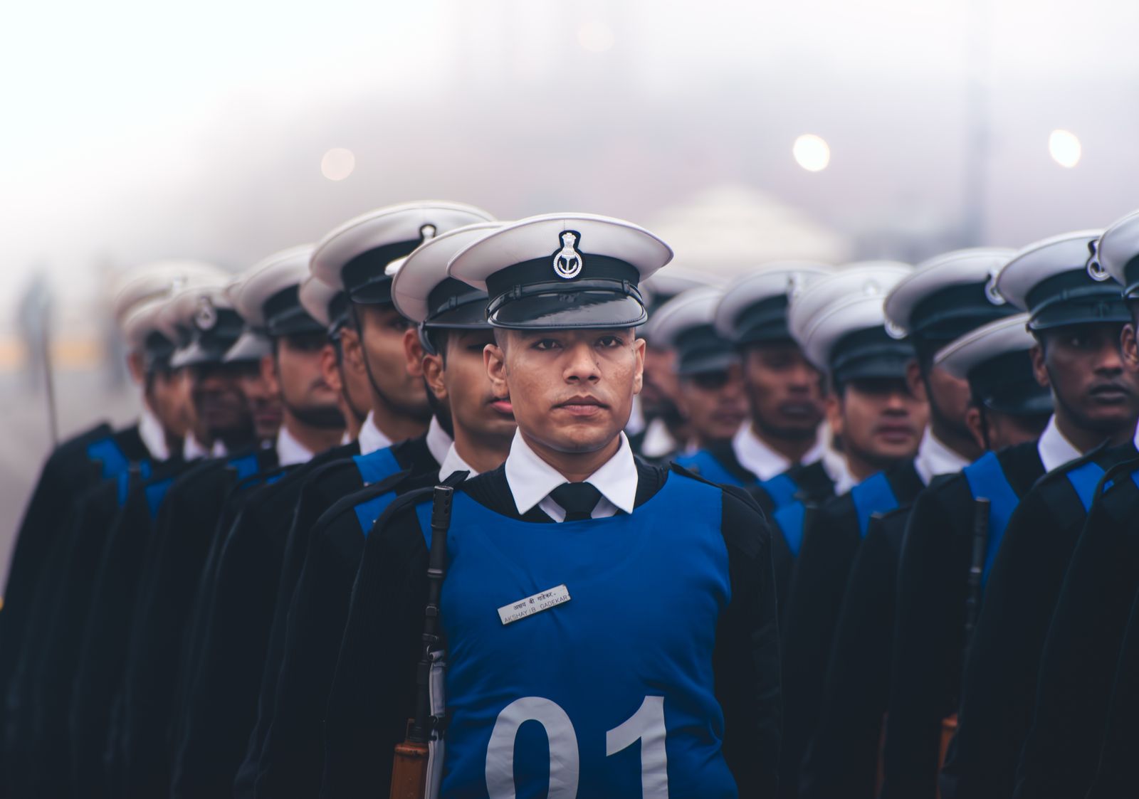 Cadets of Sainik School Tuticorin, Tamil Nadu, on parade