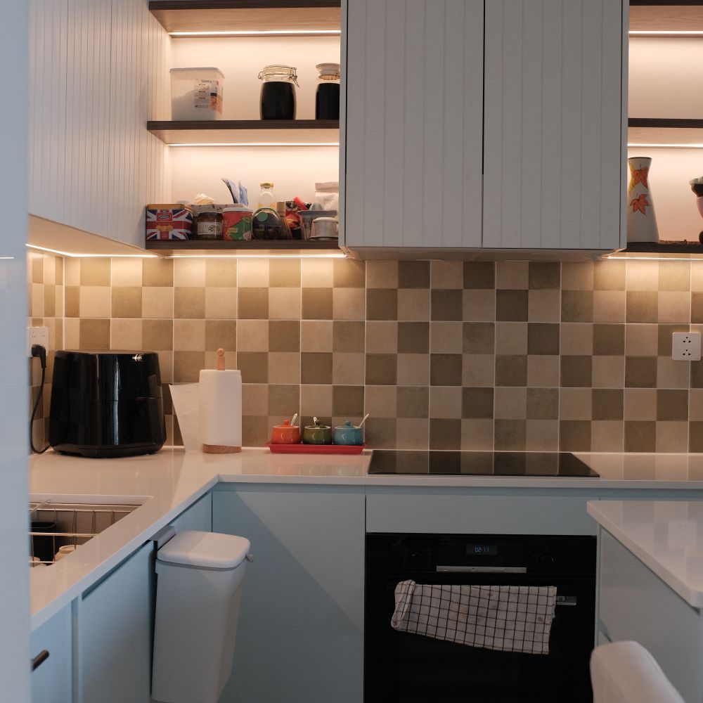 Kitchen Spraying in New Addington — dust sheets down and the room fully protected