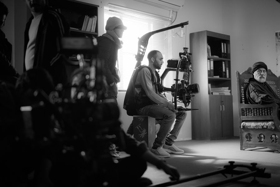 Film crew at work