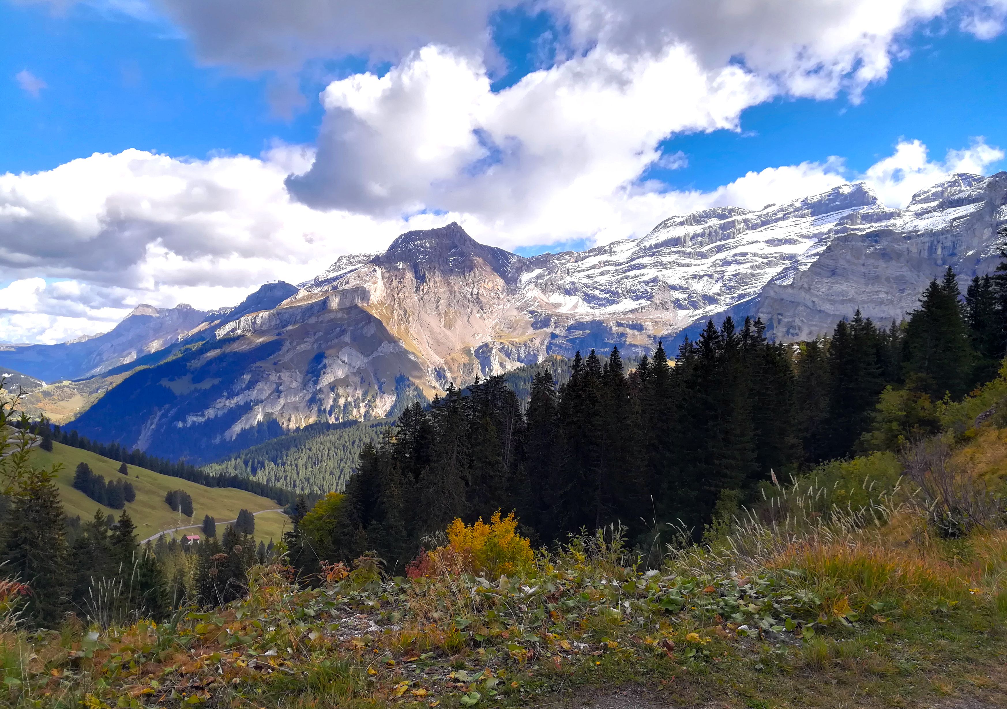 Majestic Alpine Mountains under Blue Sky · Free Stock Photo