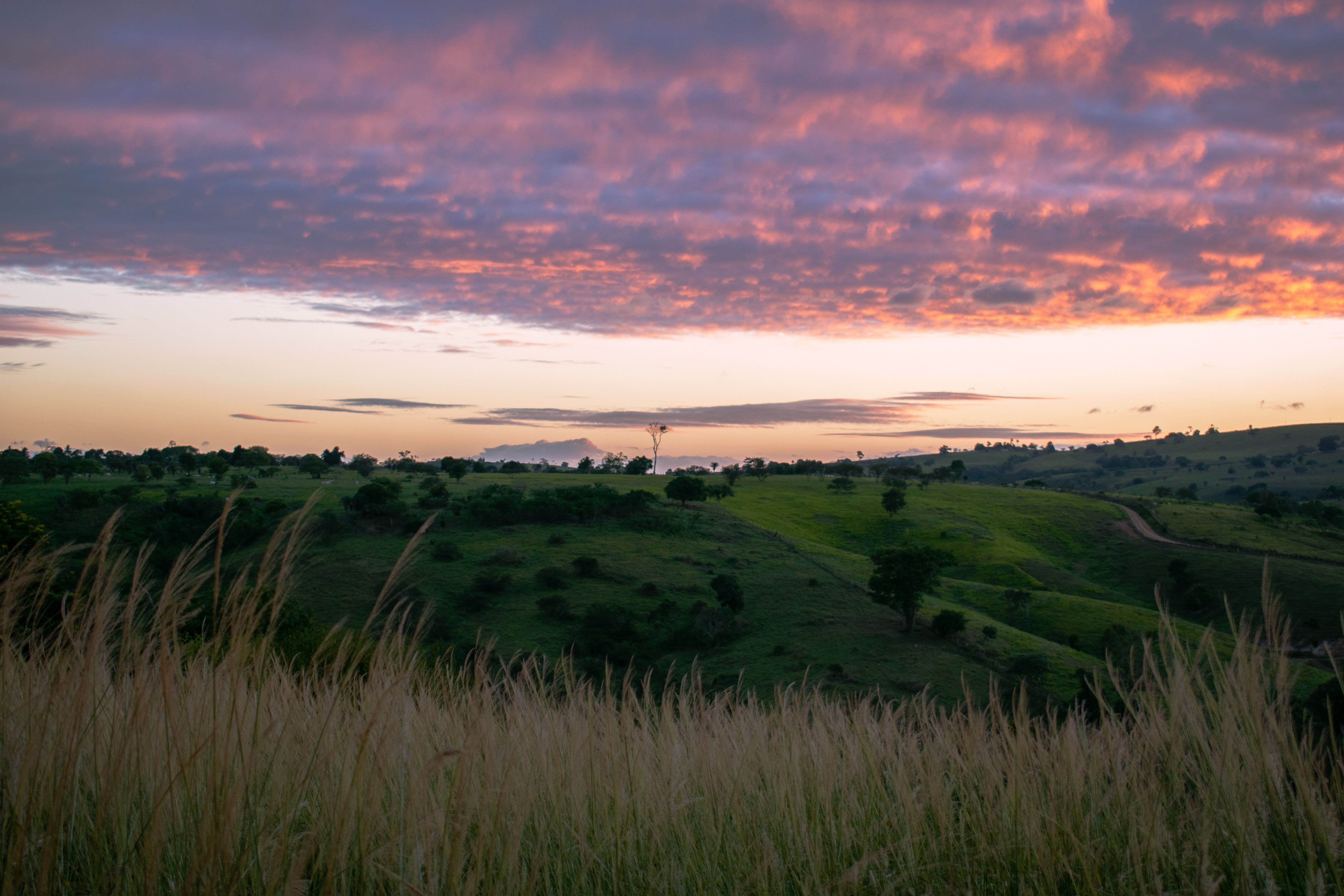 Captivating sunset over verdant hills, Malawi