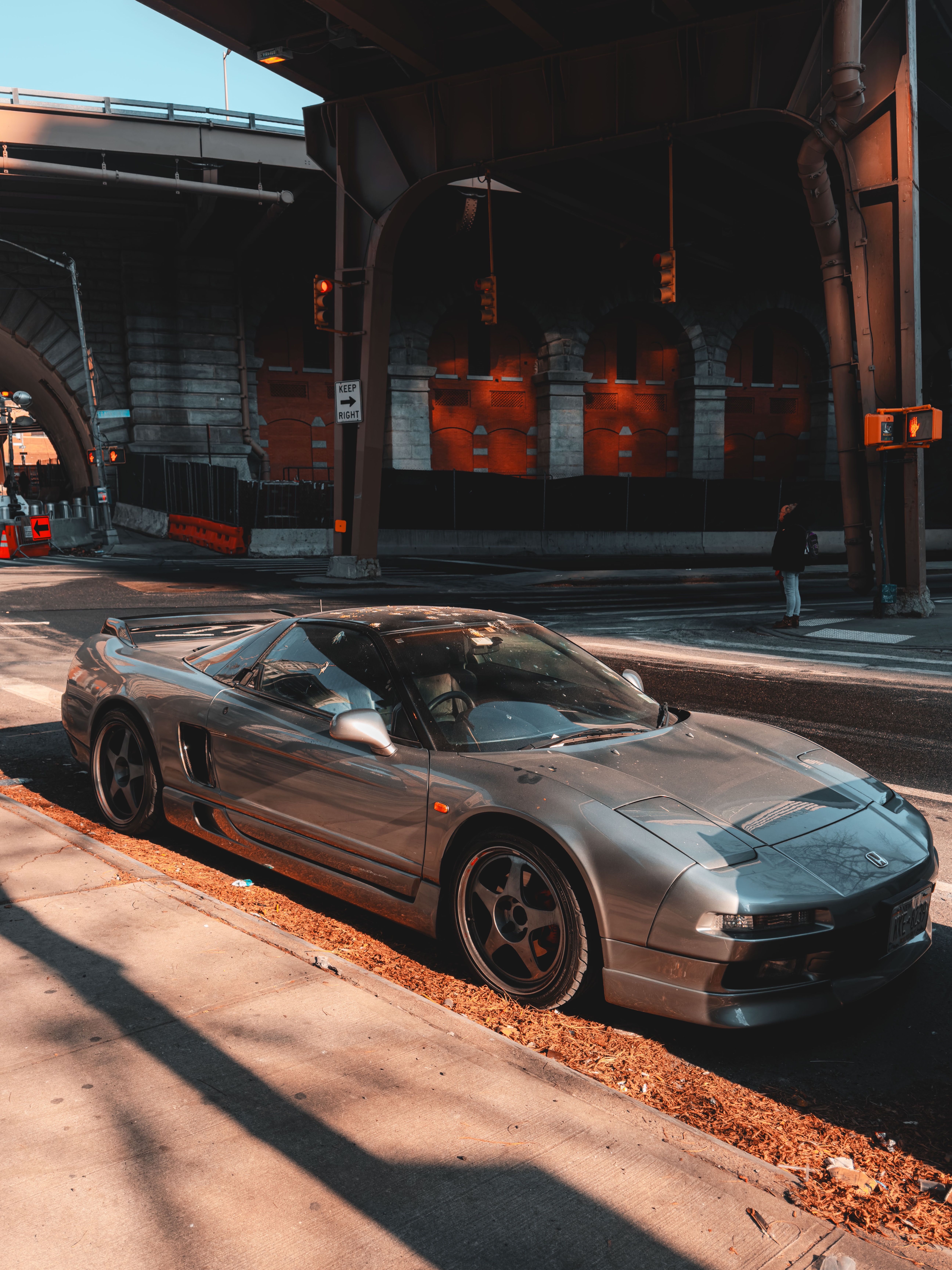 Street View of Urban Downtown with Parked Cars · Free Stock Photo