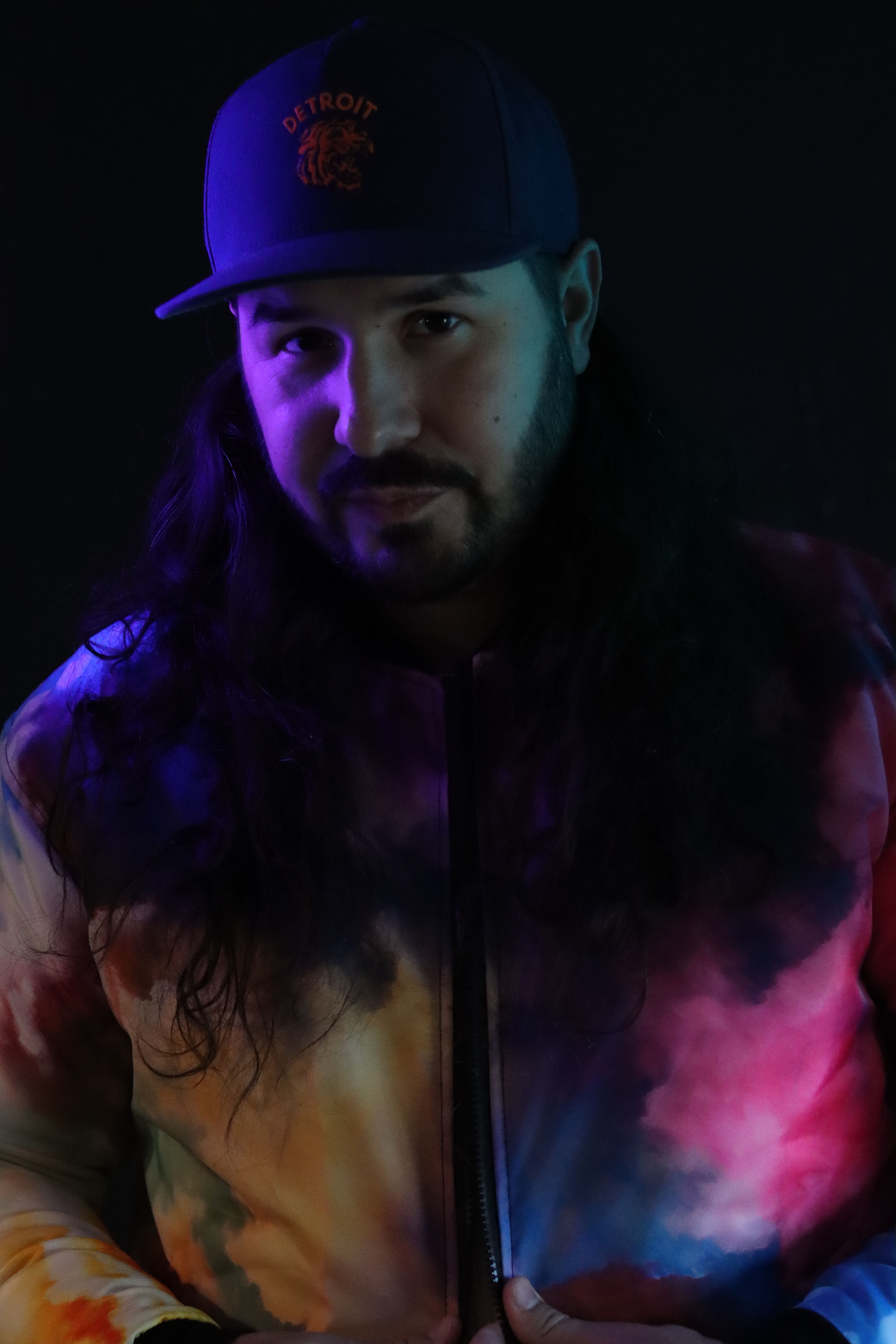 Portrait of an urban indie music artist