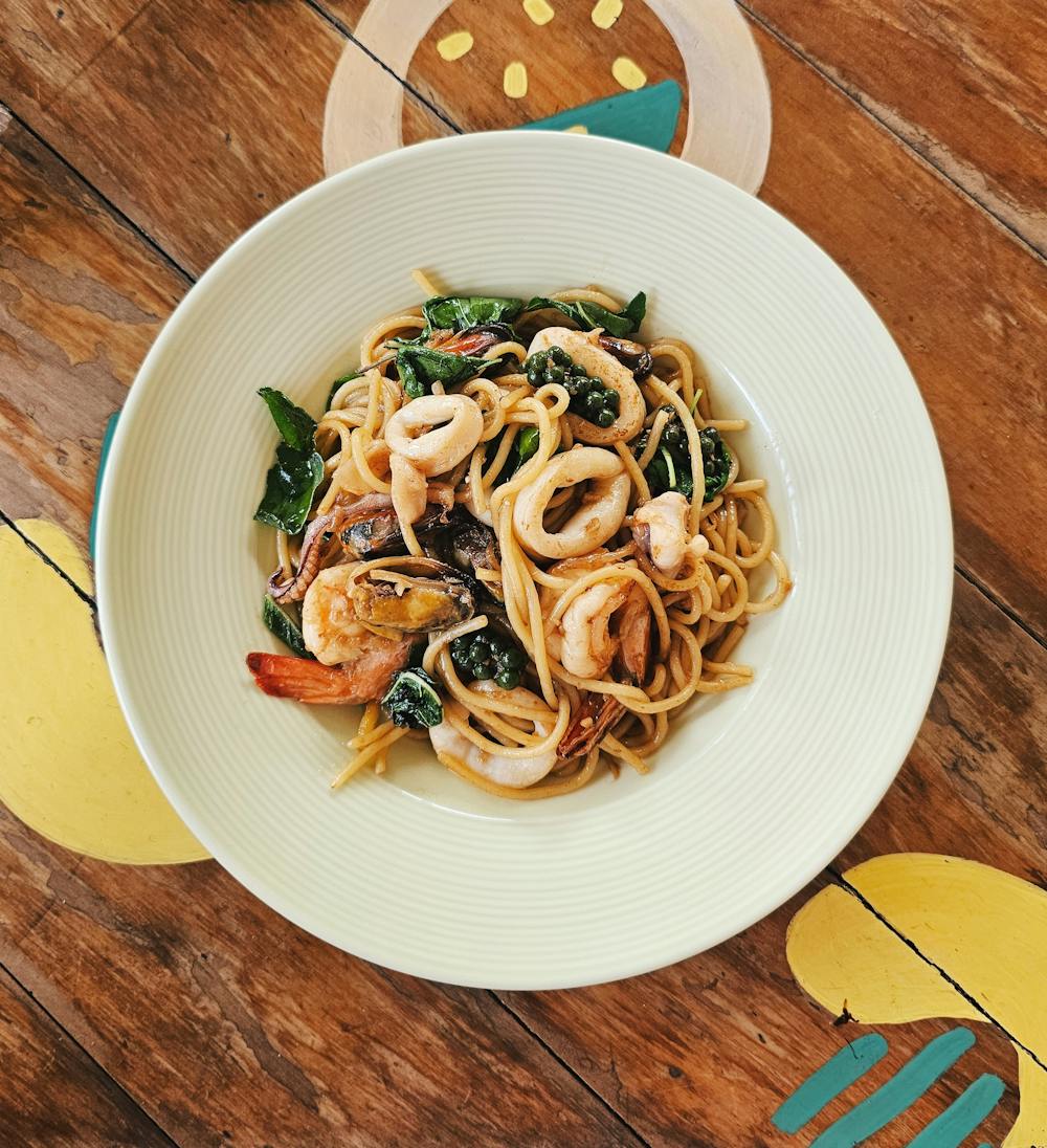 Quick Shrimp and Spinach Pasta