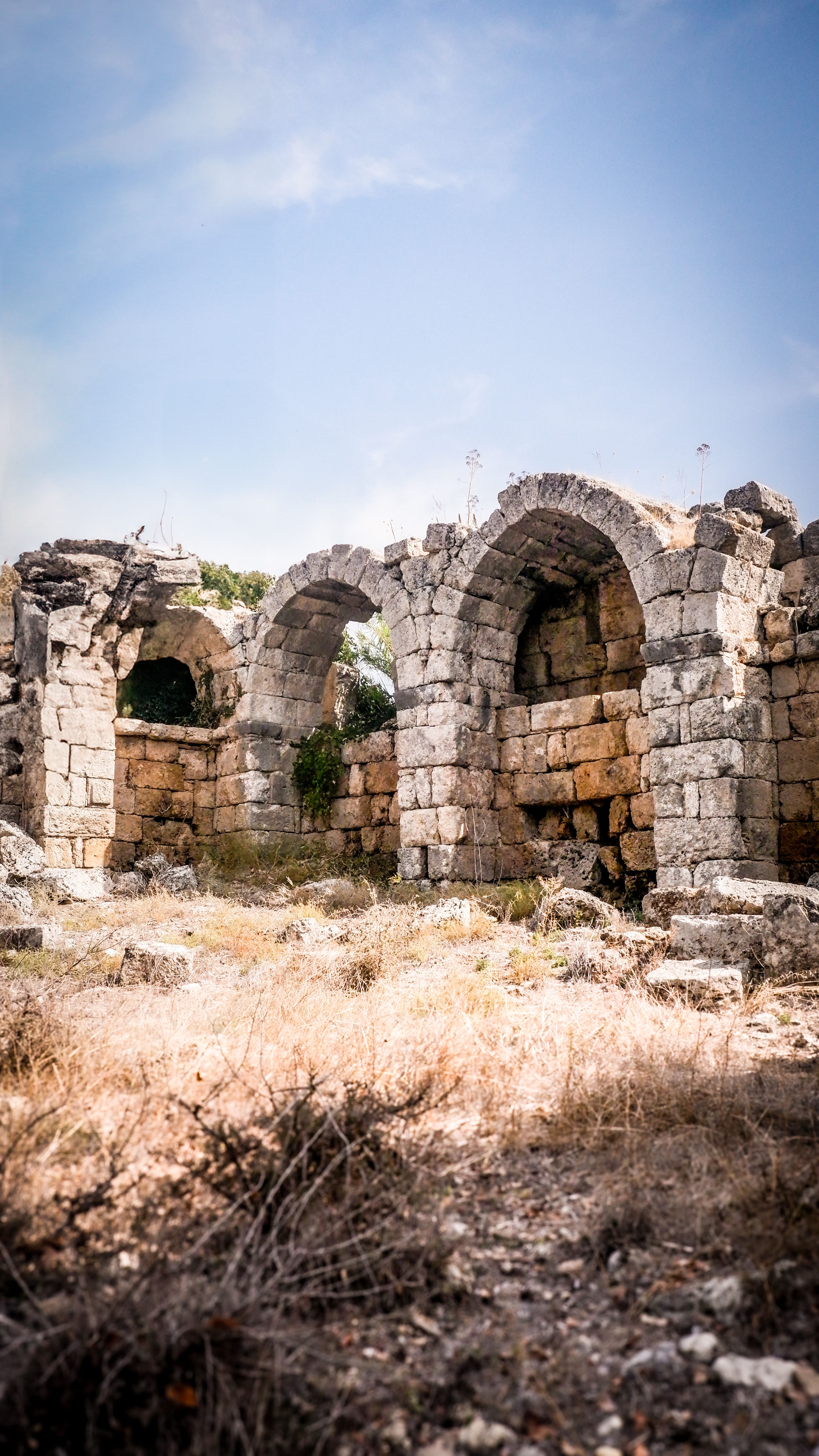 Ancient Stone Ruins under Blue Sky · Free Stock Photo