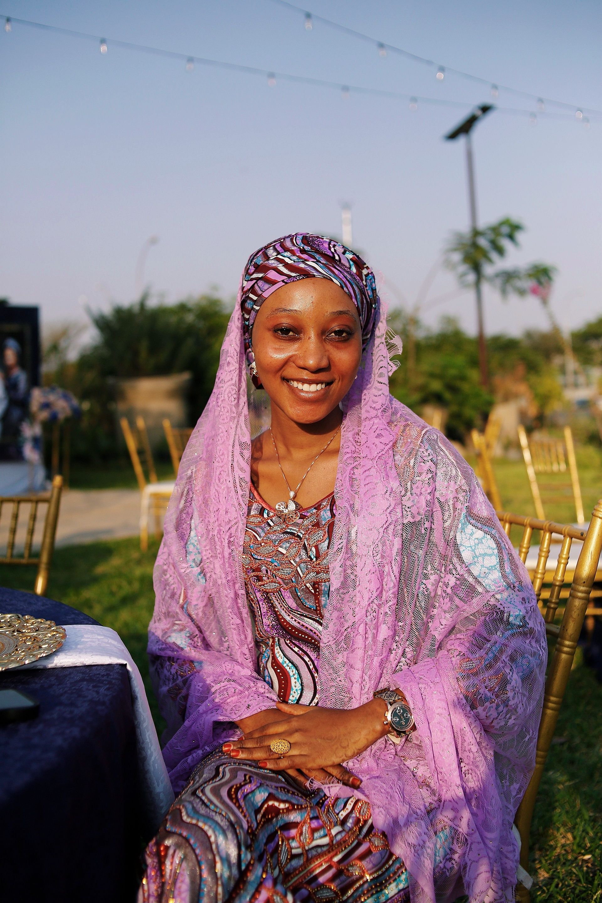 Elegant Woman in Traditional Nigerian Attire Outdoors · Free Stock Photo
