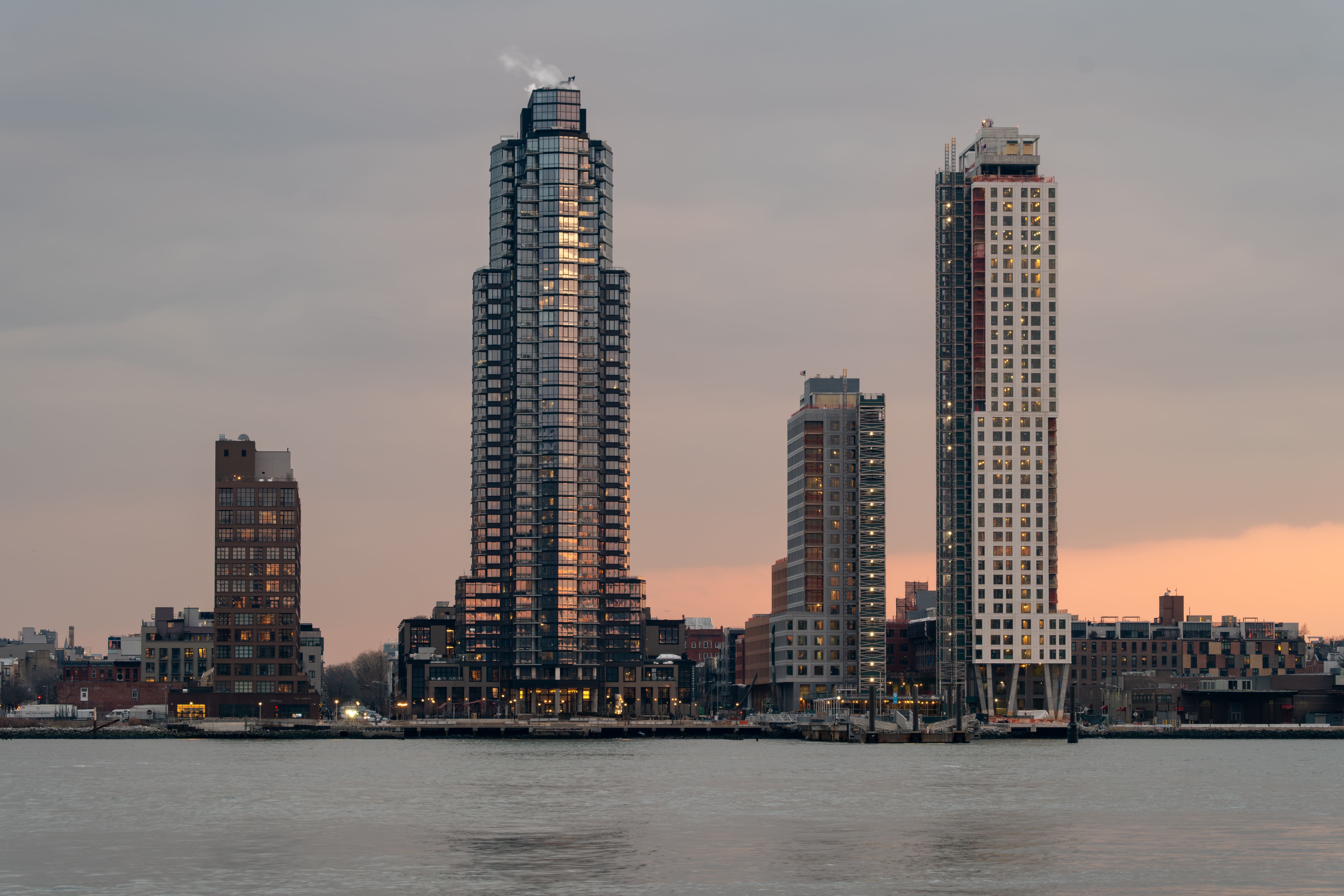 Sunset Skyline of New York City Skyscrapers · Free Stock Photo