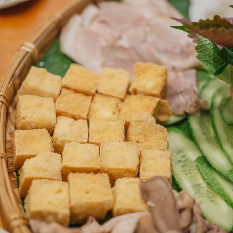 Vietnamese Prahok and Tofu Vegetable Burgers