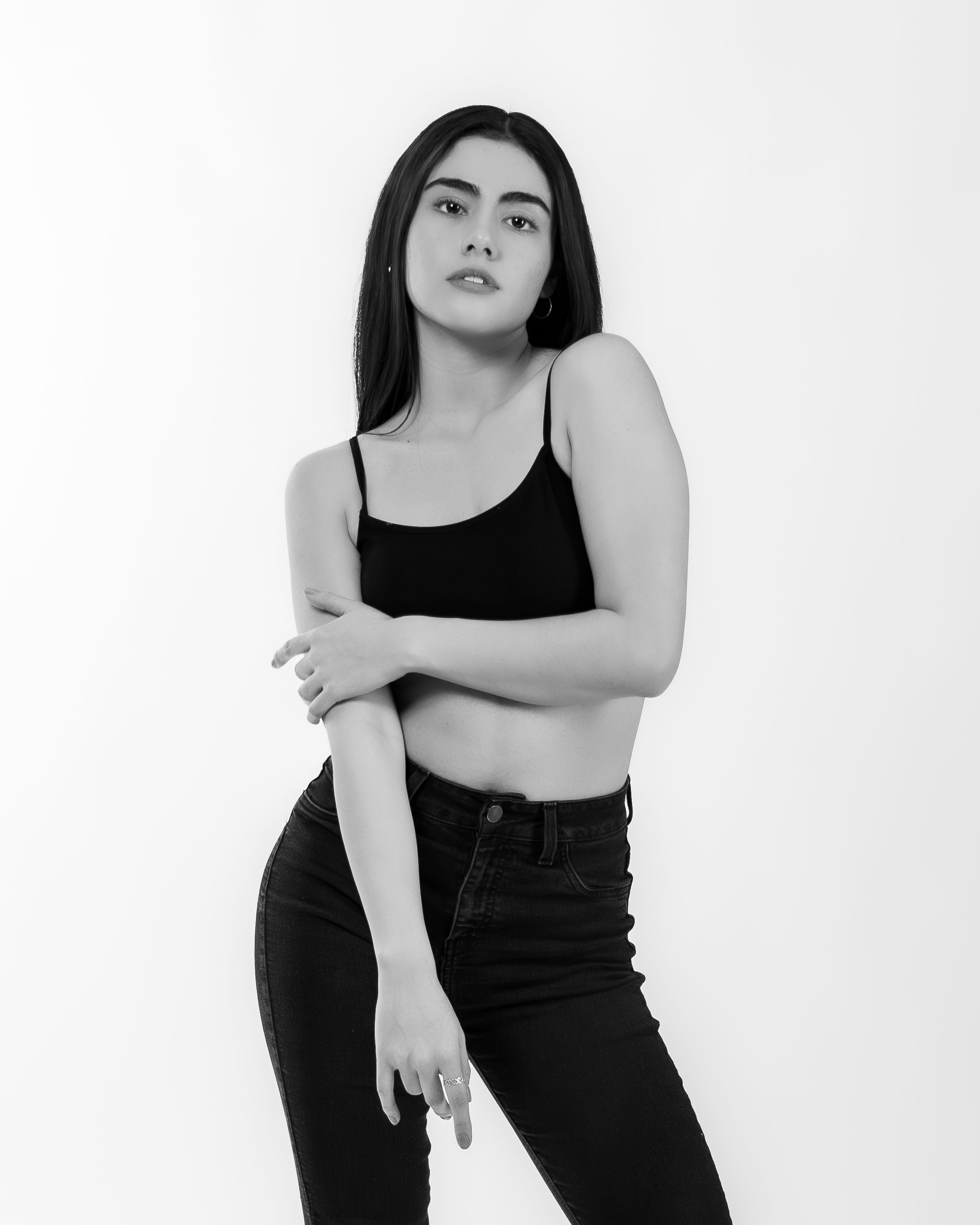Black and White Portrait of Confident Woman · Free Stock Photo