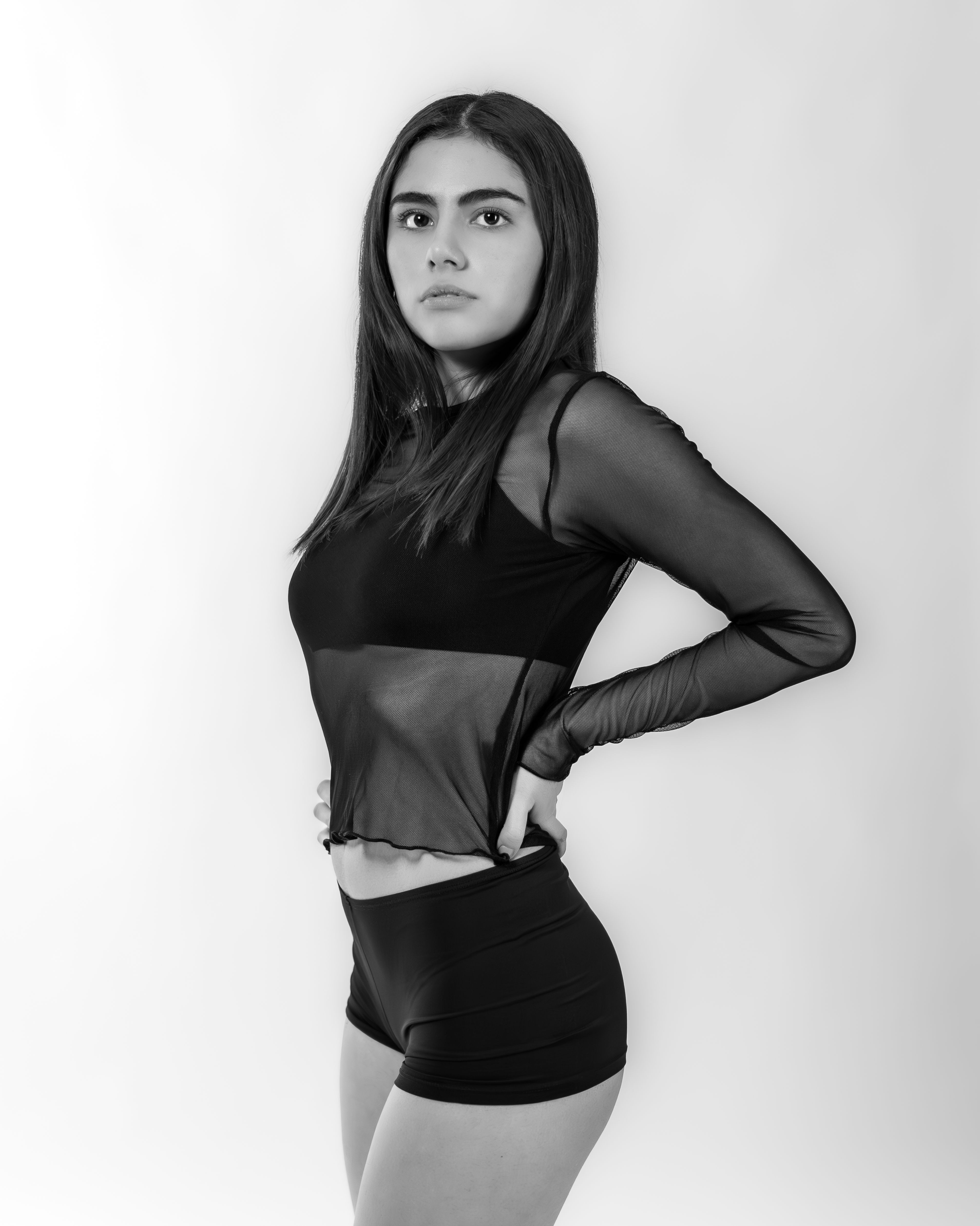 Elegant Black and White Portrait of Confident Woman · Free Stock Photo