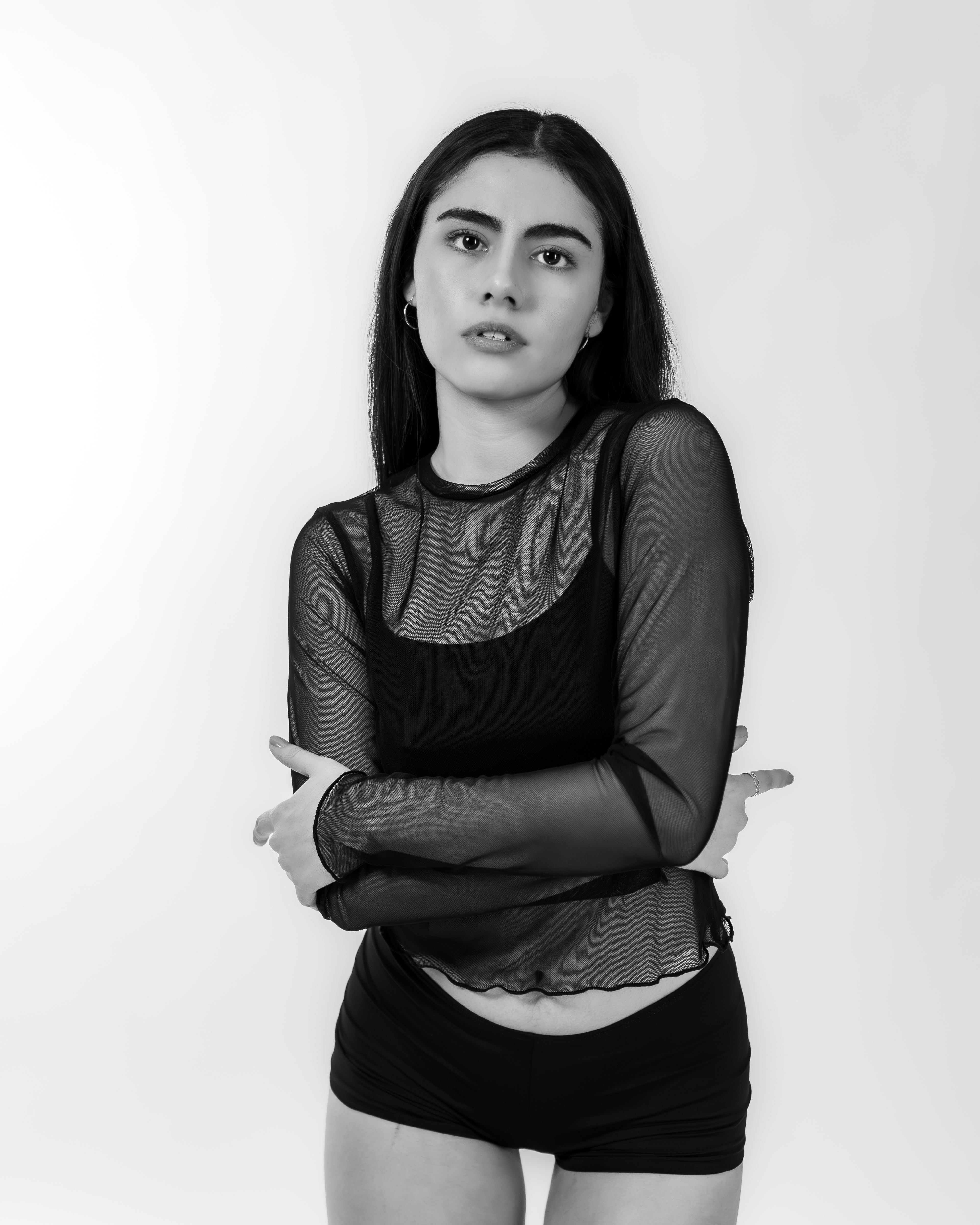 Black and White Portrait of a Confident Woman · Free Stock Photo