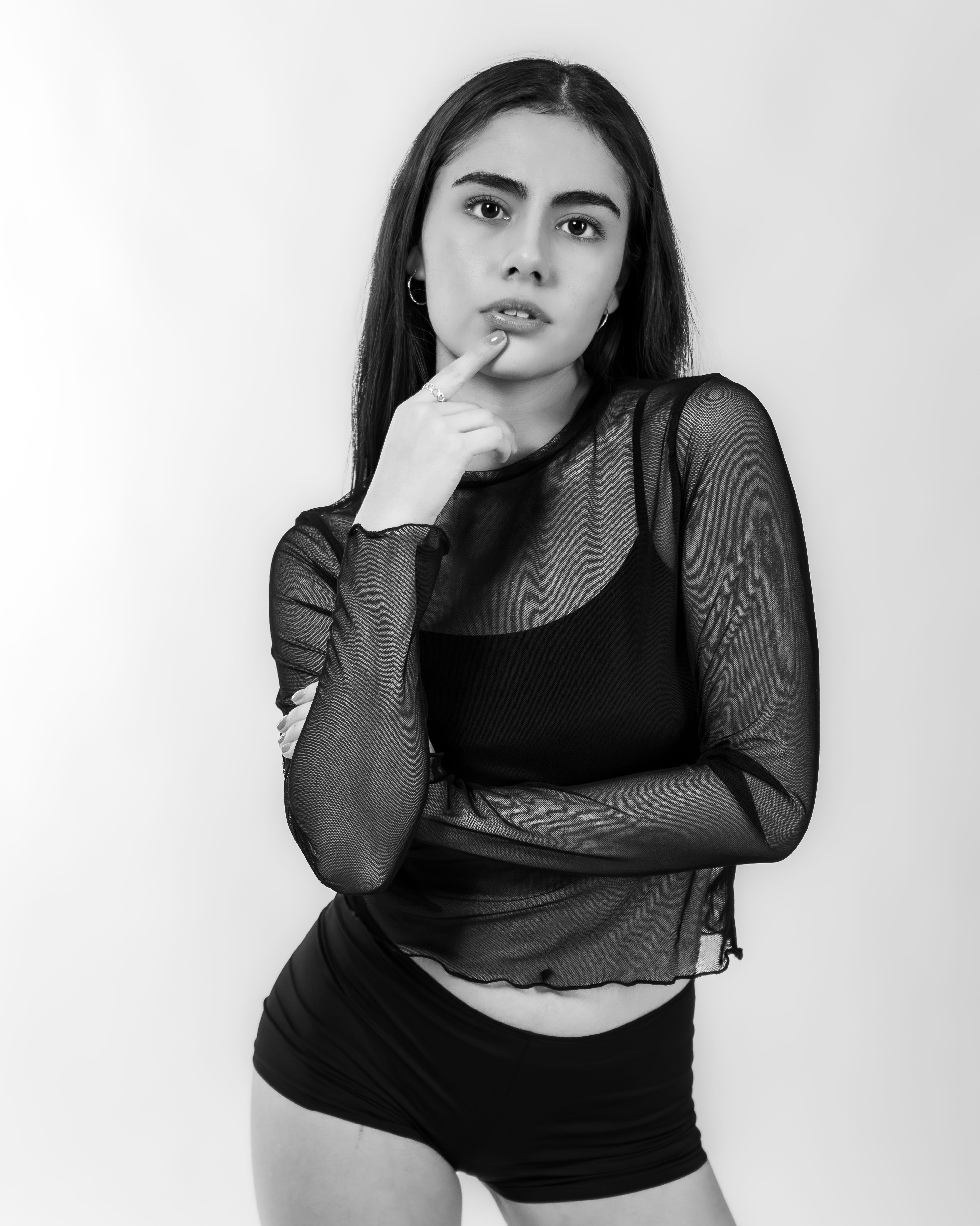 Elegant Black and White Portrait of a Model · Free Stock Photo