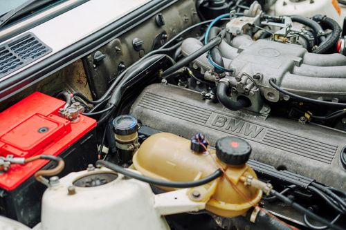 Close-up of BMW Car Engine in Garage · Free Stock Photo