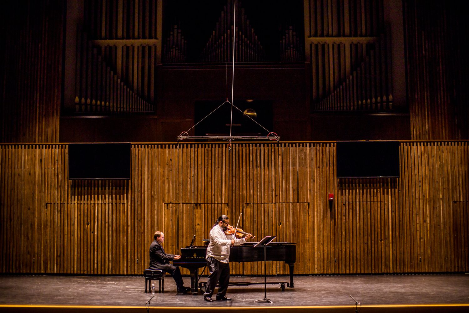 Musicians performing onstage