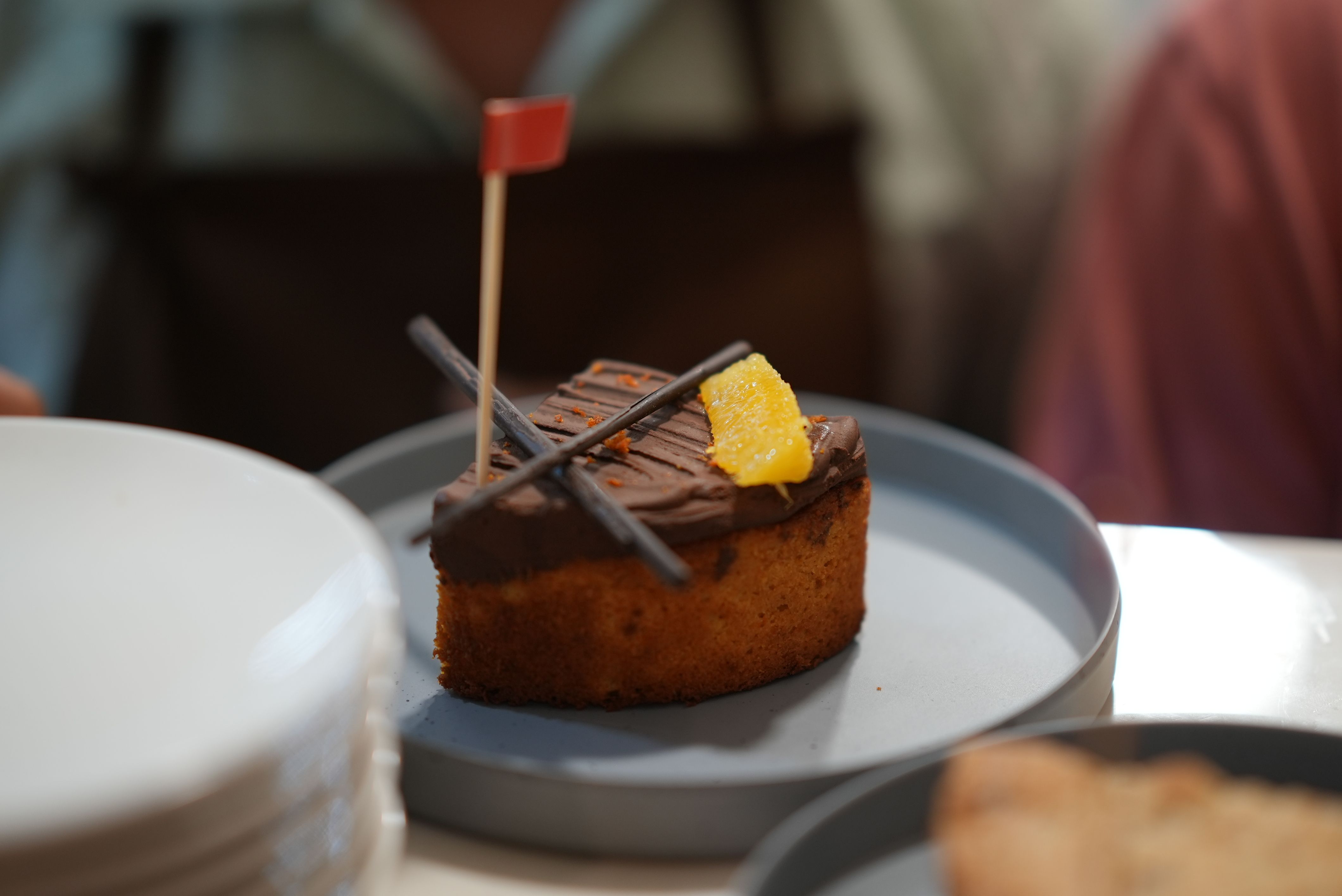 Honey Cake with a Berry Compote