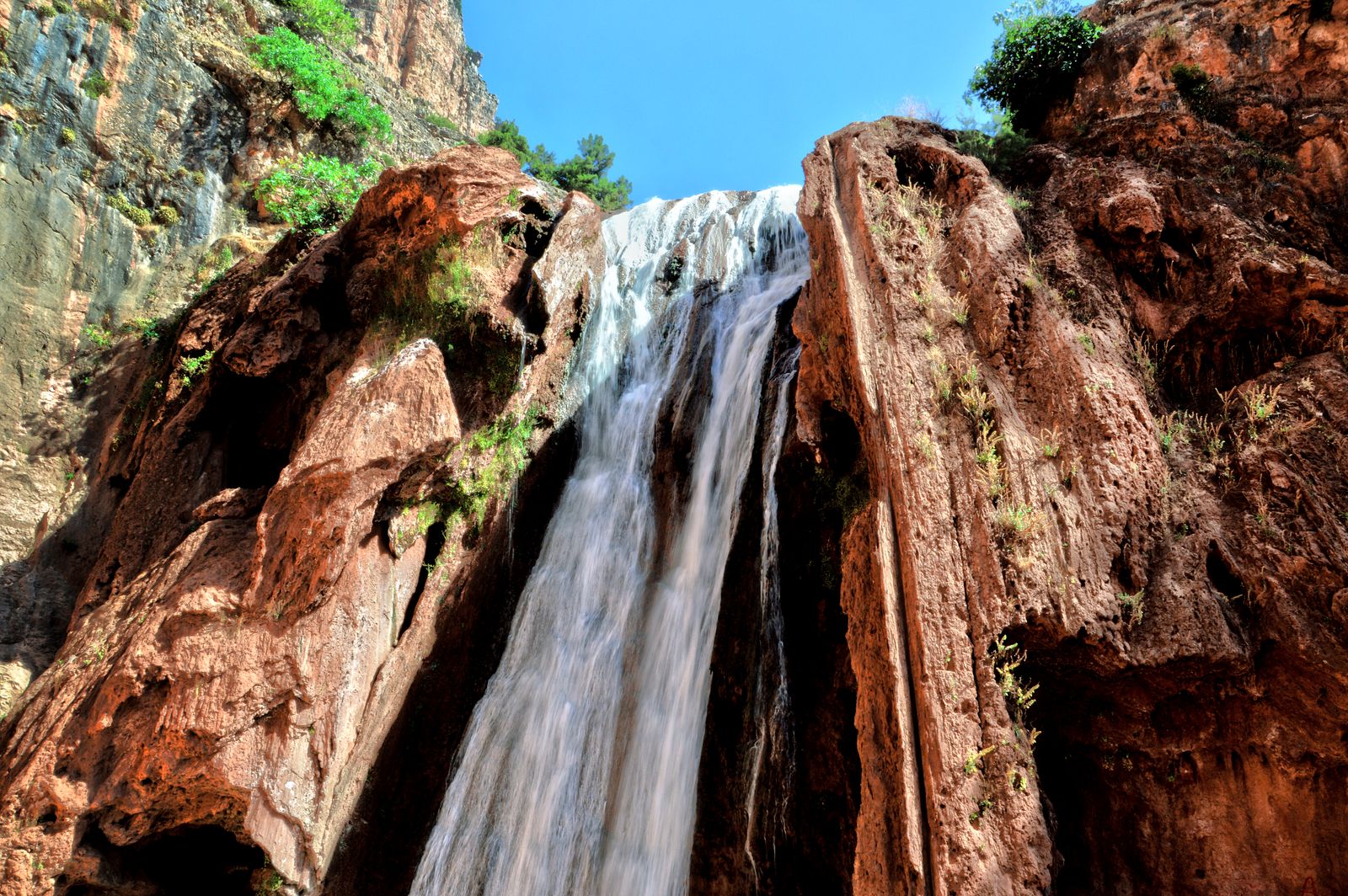 Ouzoud waterfalls Morocco dramatic red canyon day trip from Marrakech