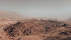 Aerial View of Majestic Negev Desert Mountains
