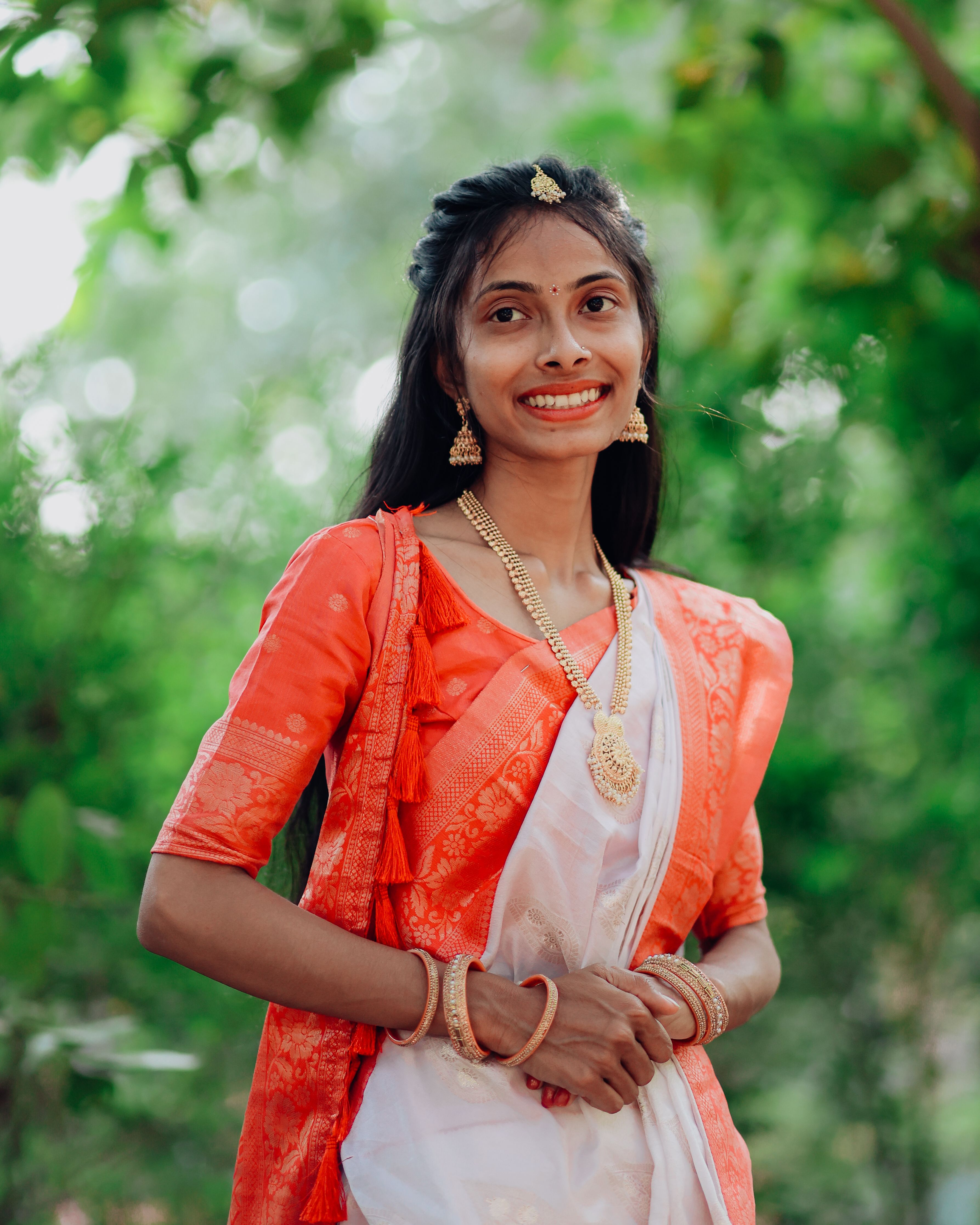 Elegant Portrait of Woman in Traditional Attire · Free Stock Photo