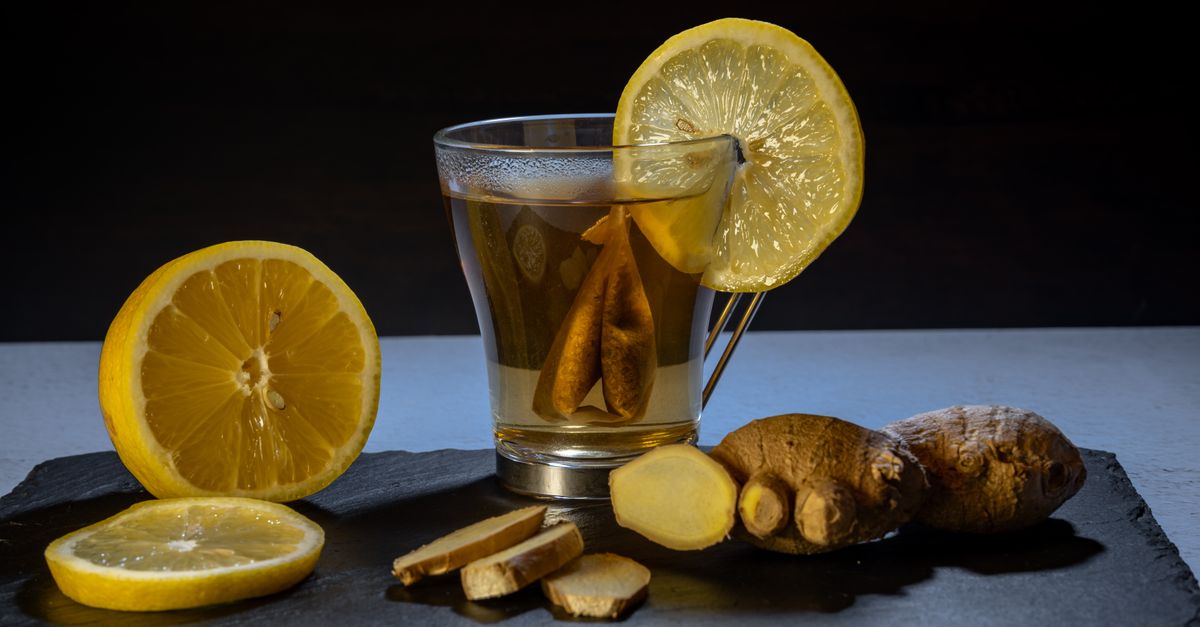 A refreshing ginger lemon tea with fresh lemon and ginger slices, perfect for immune support. - Evidence evidence guide for ginger exercise recovery randomized trial
