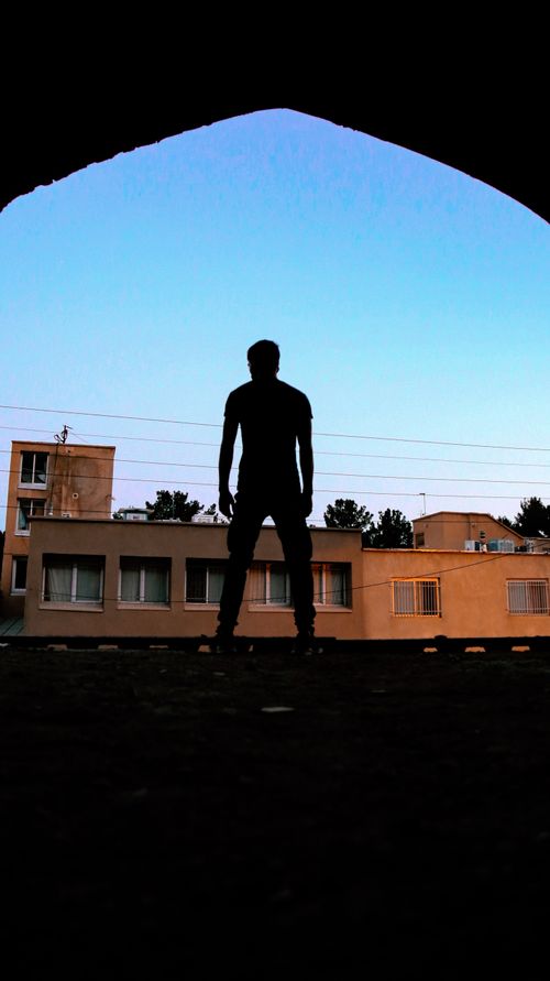 Free stock photo of alone, backlight, blue Stock Photo