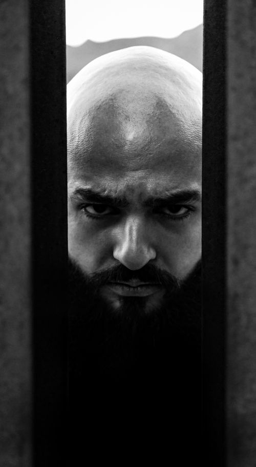 Free stock photo of alone, b amp w, bald Stock Photo