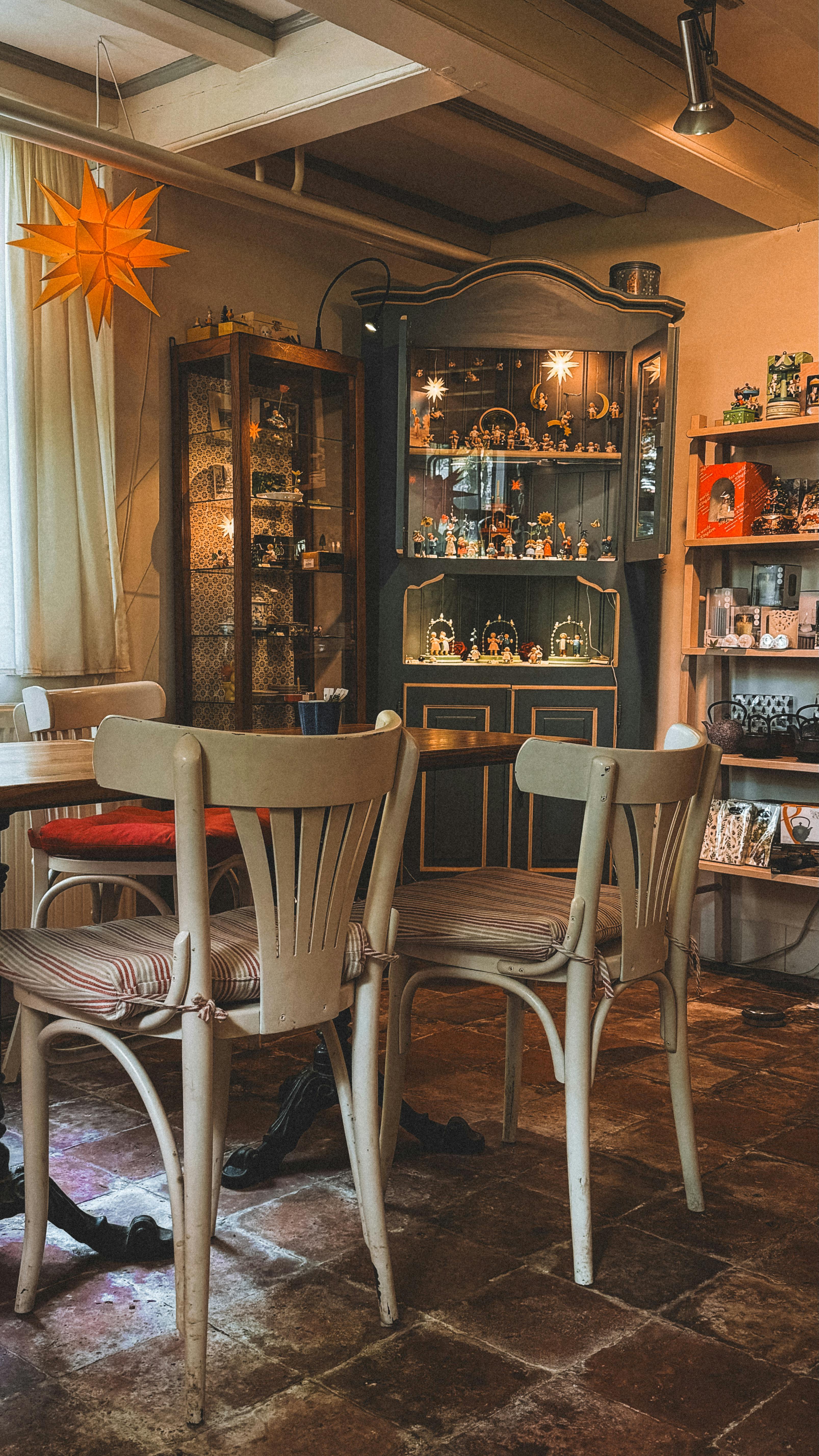 Cozy vintage interior with antique furniture and decor