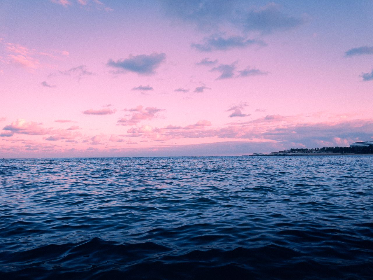 stunning pastel colored sunset over the sea in alexandria egypt with w