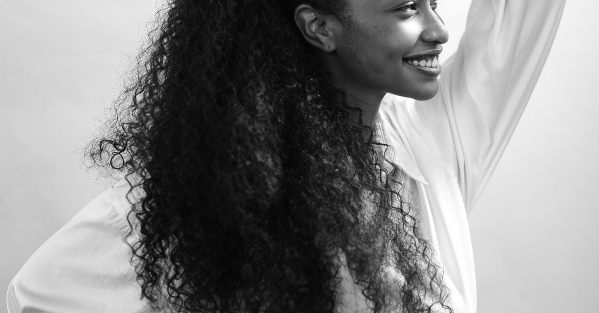 Half-up cascading curls thick hair