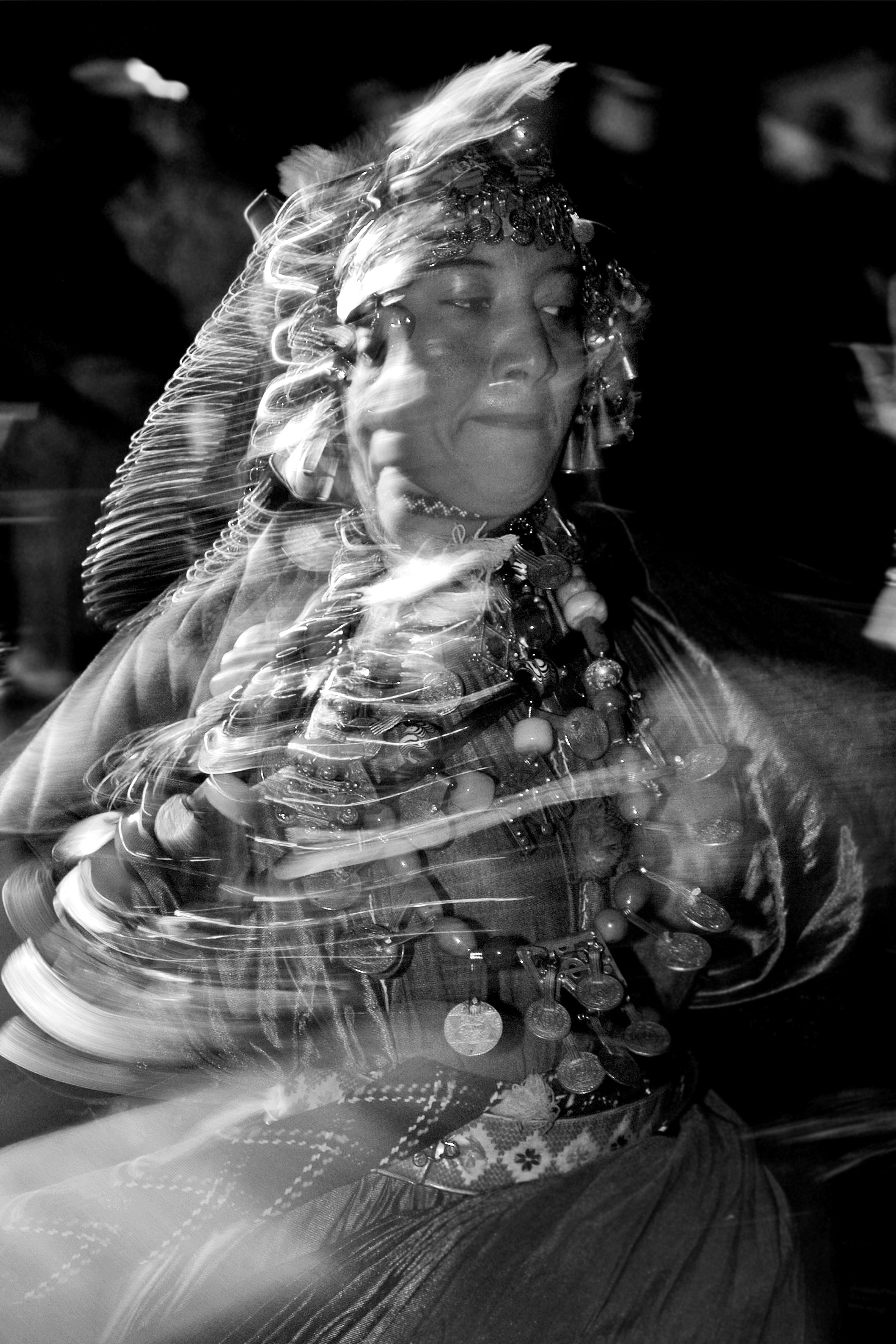 Traditional Berber Dancer in Motion Blur · Free Stock Photo