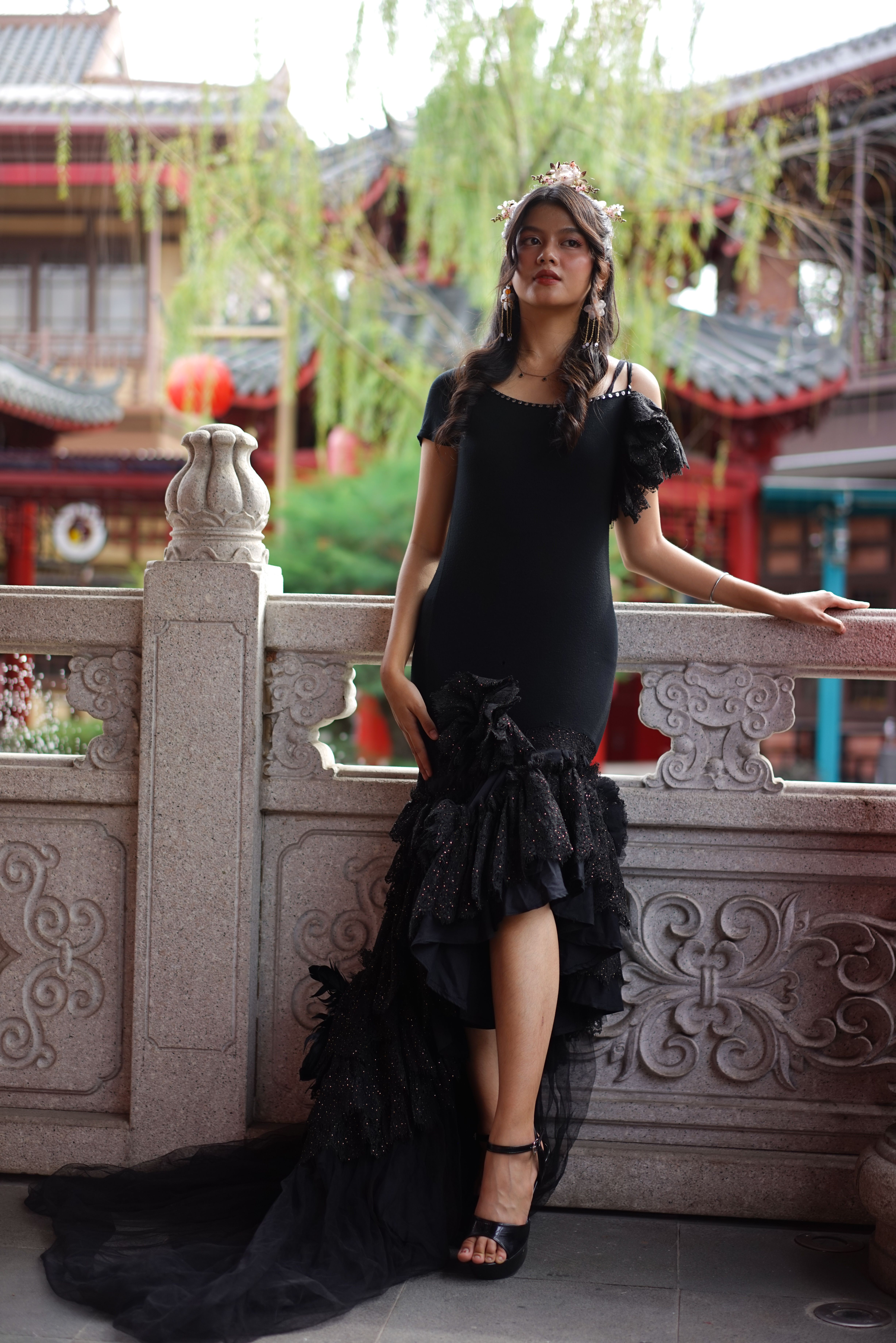 princess polly baby blue dress Black Velvet Qipao Dress With Flutter Sleeves, Chinese Cheongsam for  Wedding Guest