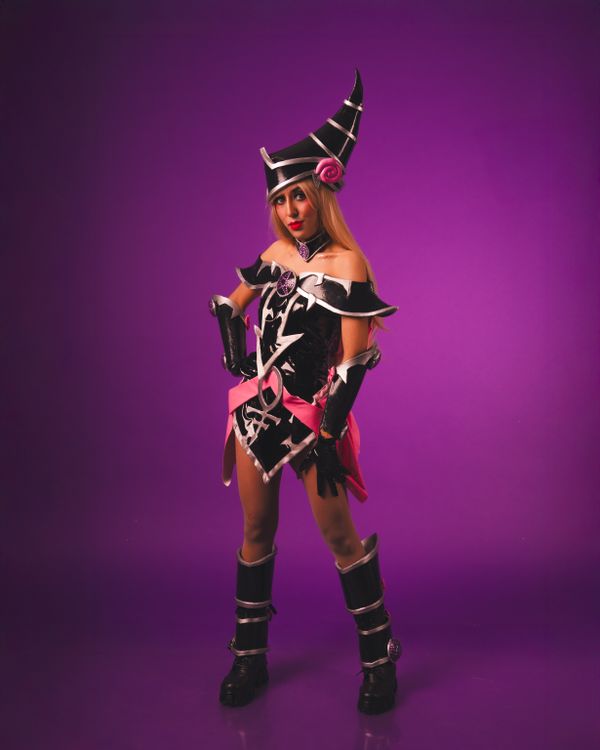 Cosplay Background Design Vibrant Cosplay Photography with Purple Background · Free Stock Photo