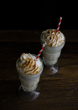 With Non-dairy Milk And Whipped Cream Frozen Coffee Drink