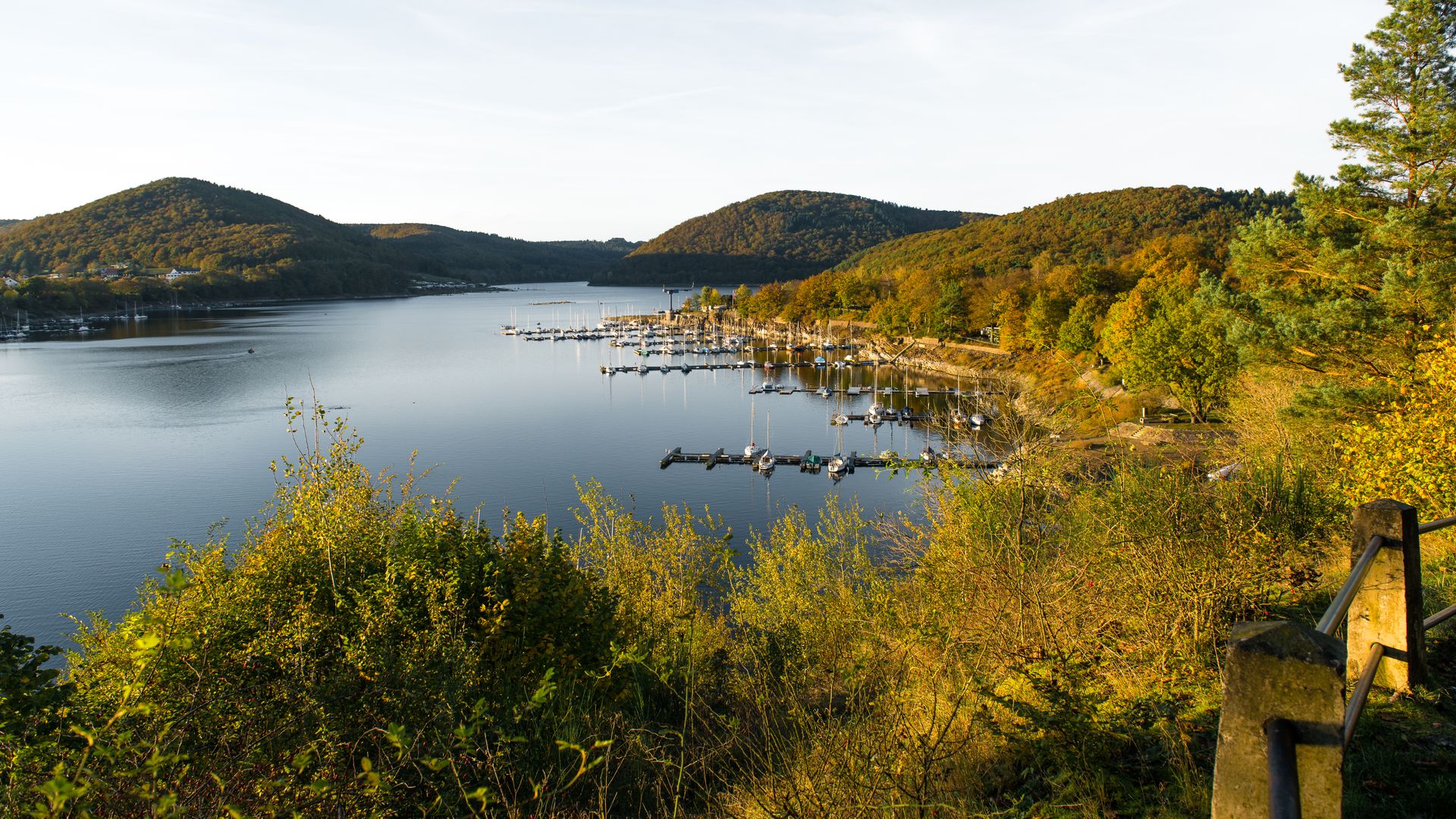 Simmerath Rursee und Eifel-Landschaft