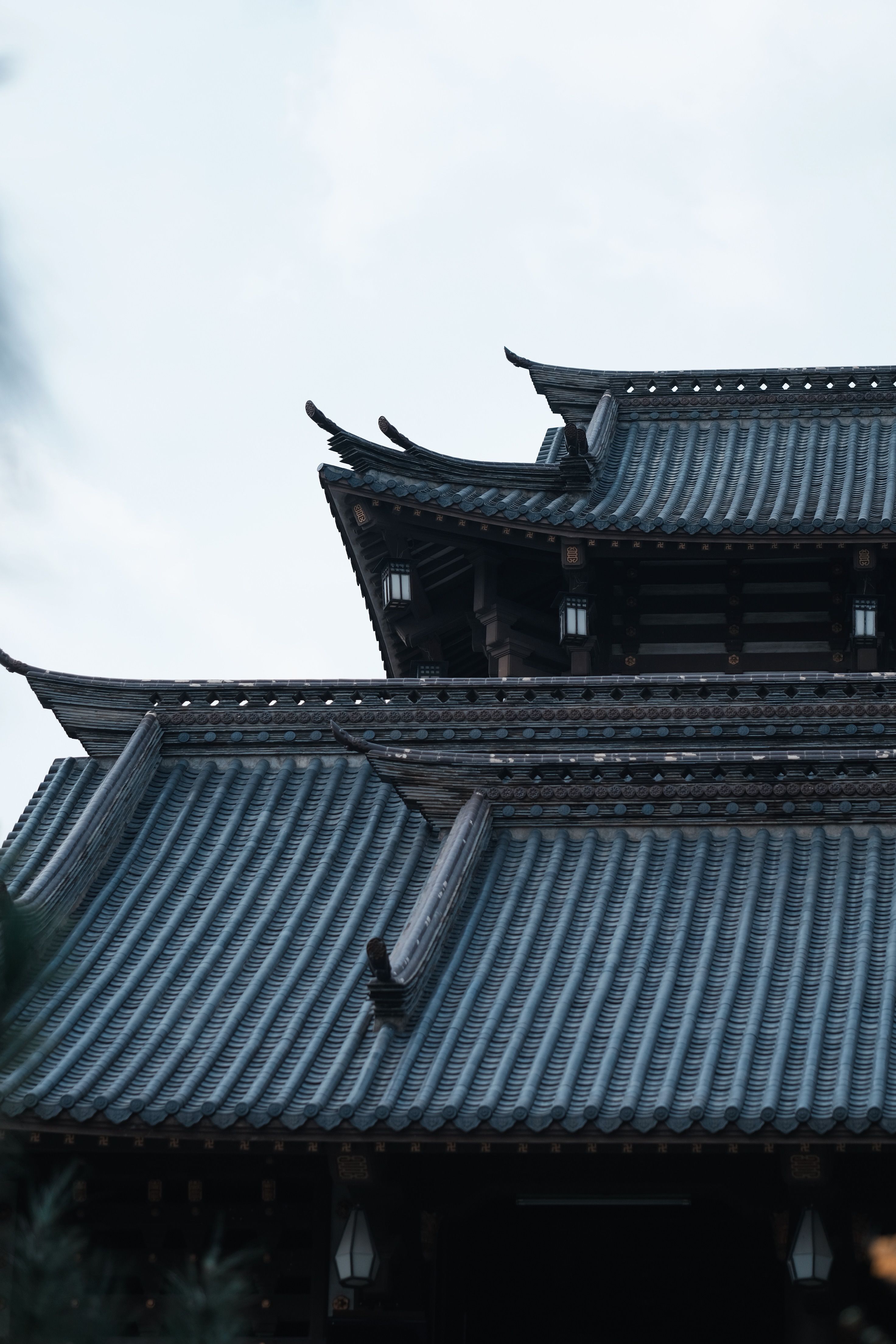 Wooden Rooftops of Japanese Style Buildings · Free Stock Photo