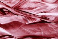 Abstract Red Texture with Wave Patterns