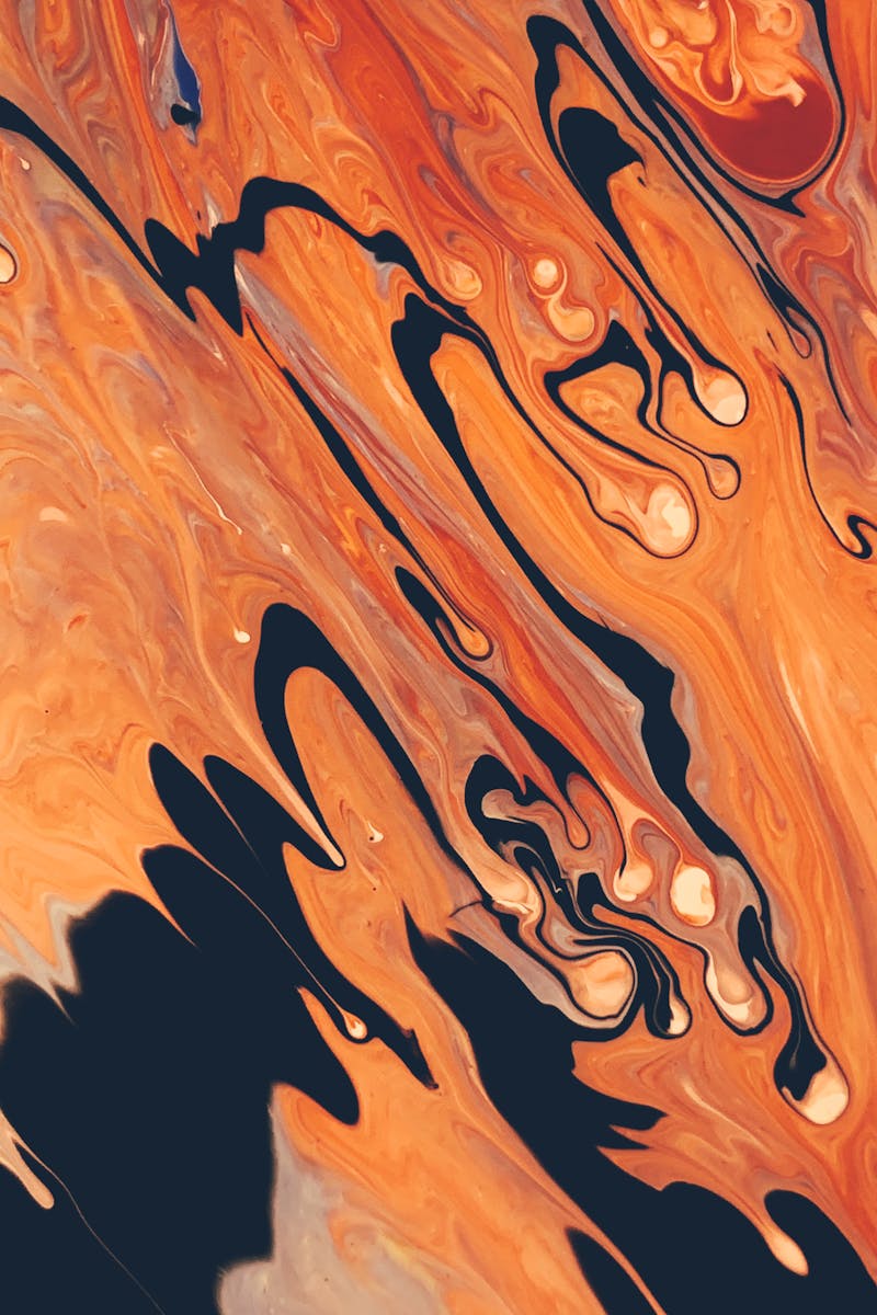 Orange Abstract Painting