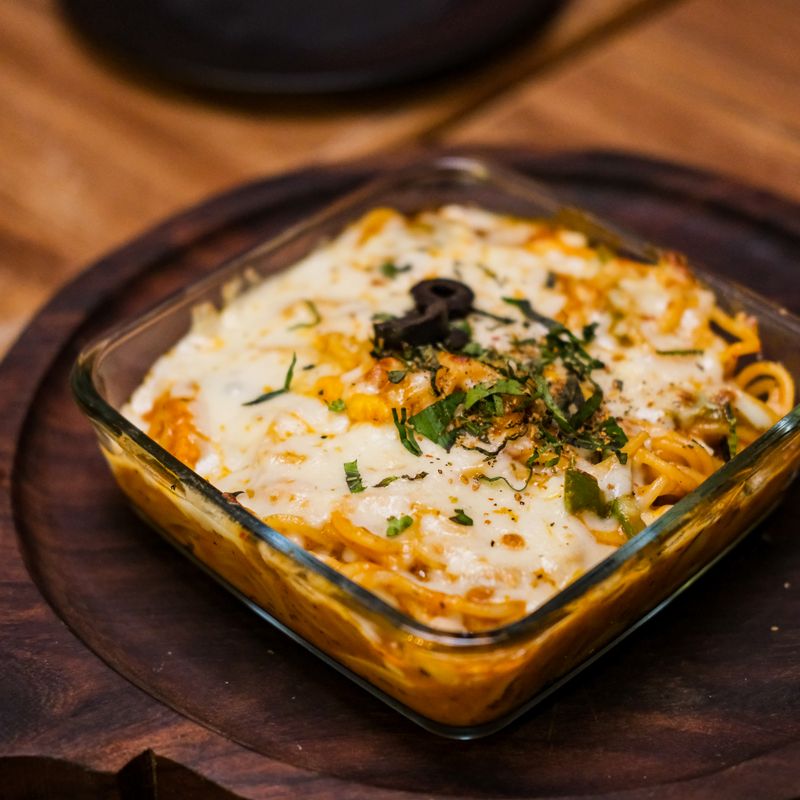 Festive Baked Lasagna with Cranberry and Walnut Ragu