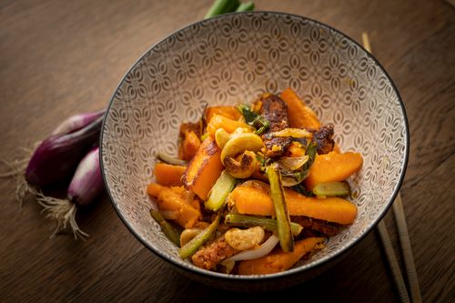 Free stock photo of asian cuisine, bowl, cashews Stock Photo
