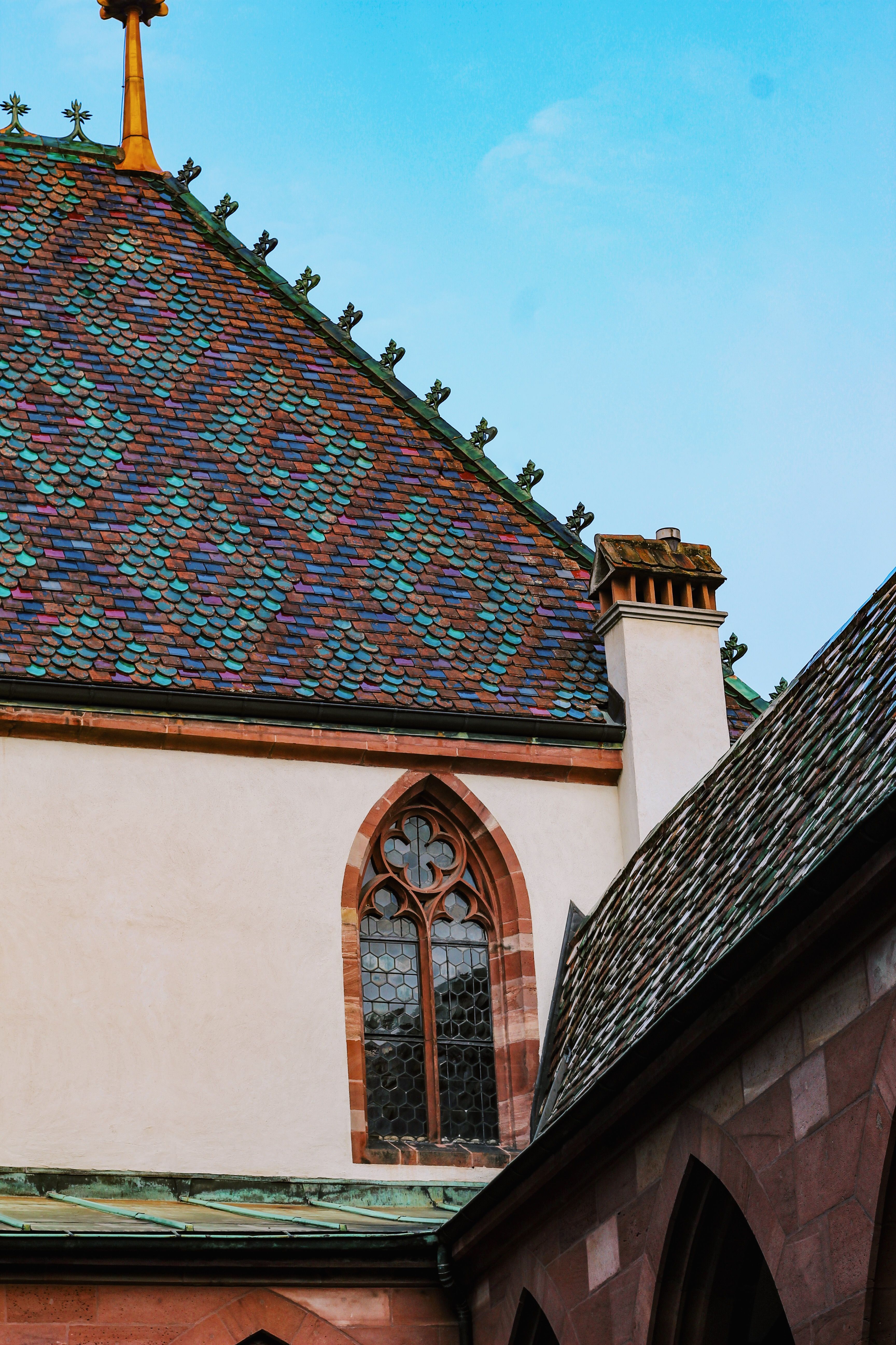 Gothic Architecture Rooftop in Basel, Switzerland · Free Stock Photo
